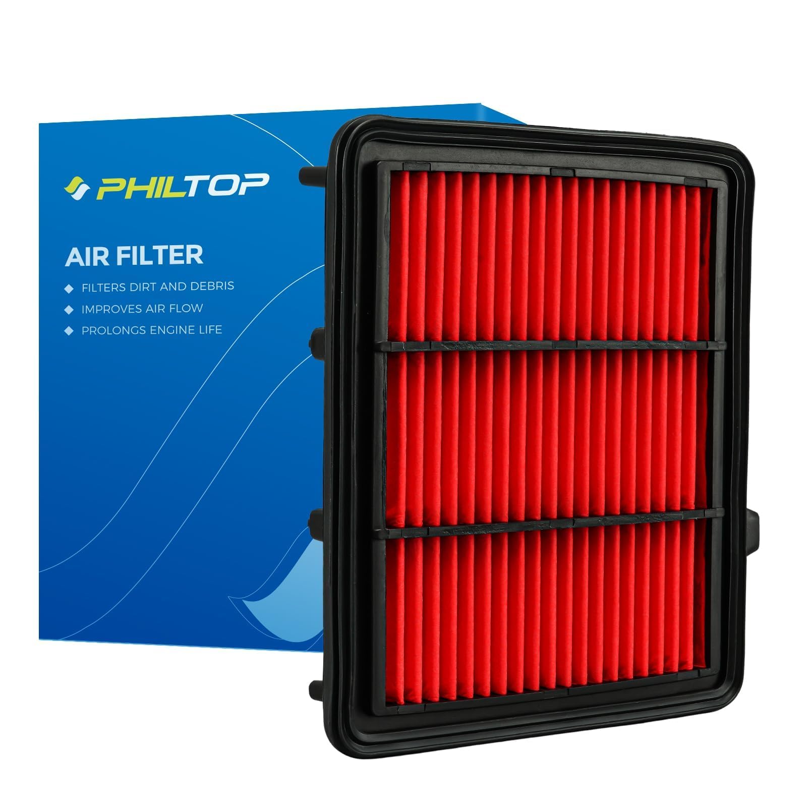 Philtop Upgraded Engine Air Filter Ca12290 Replacement For 2018-2024 Accord, 2023-2024 Wagoneer