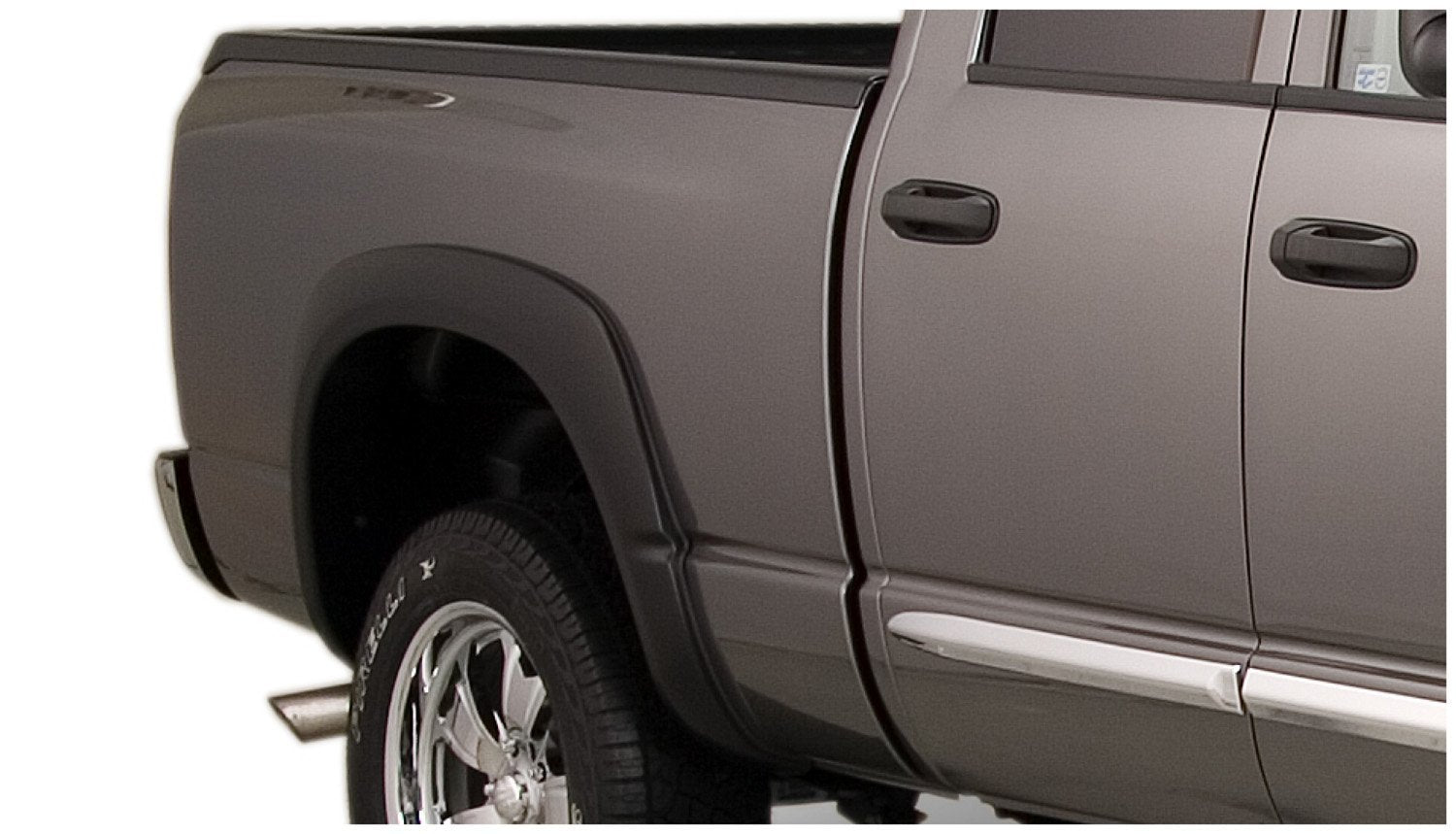 Bushwacker OE Style Factory Front & Rear Fender Flares | 4-Piece Set, Black, Smooth Finish | 50910-02 | Fits 2006-2008 Dodge Ram