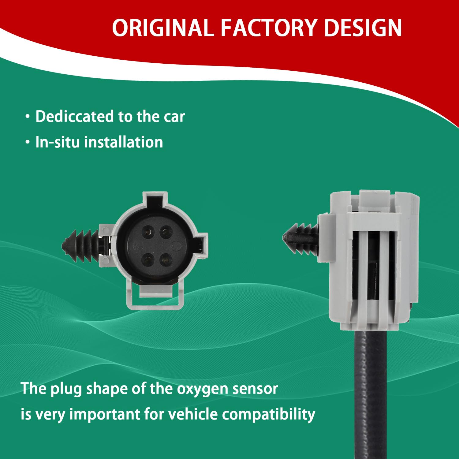 Necatuo 234-4076 Upstream O2 Oxygen Sensor (Set Of 1) Heated Air Fuel Ratio Compatible With Dodge Jeep Chrysler- Ram Sebring Car