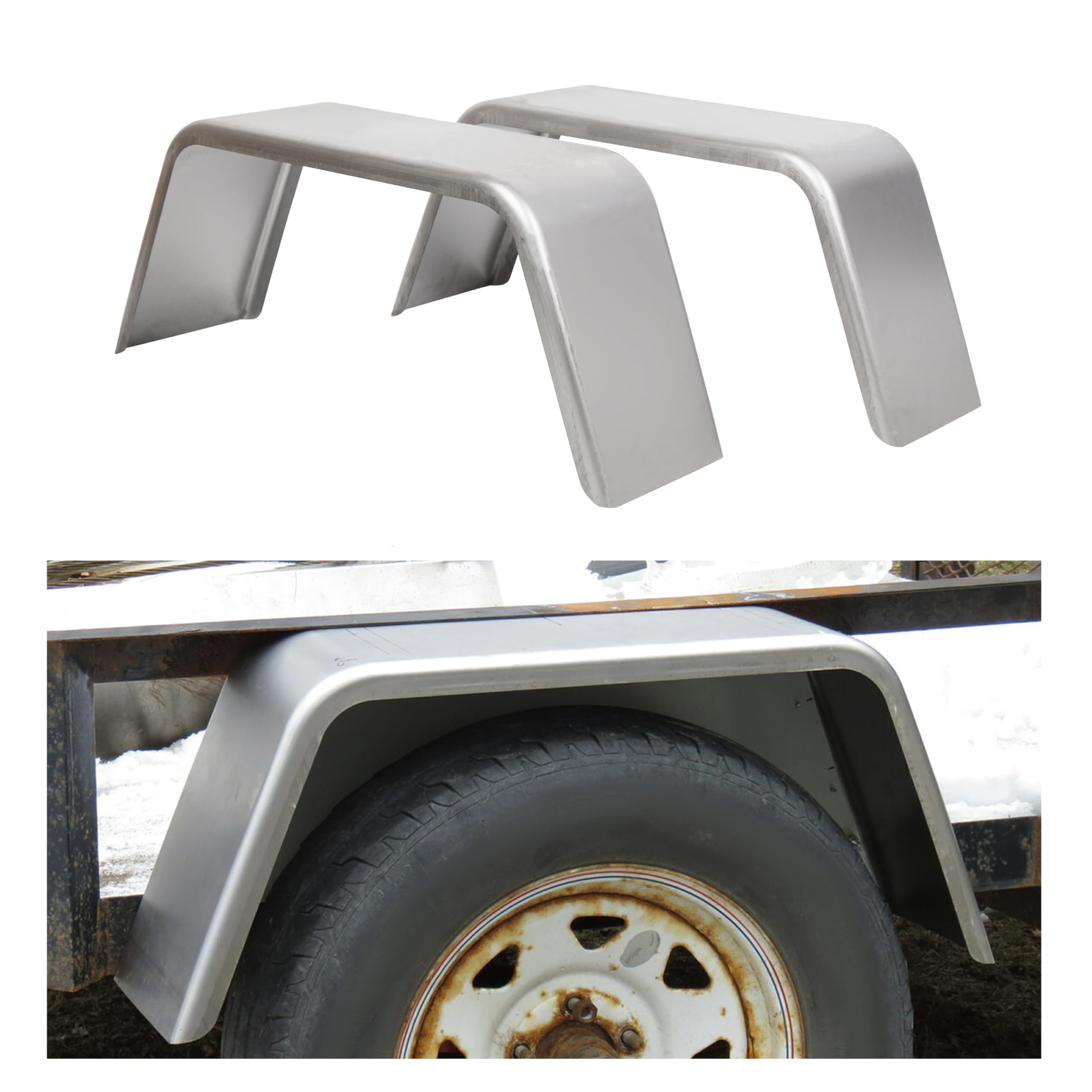 Ecotric Square Trailer Fenders For 14''-16'' Wheels 1 Pair