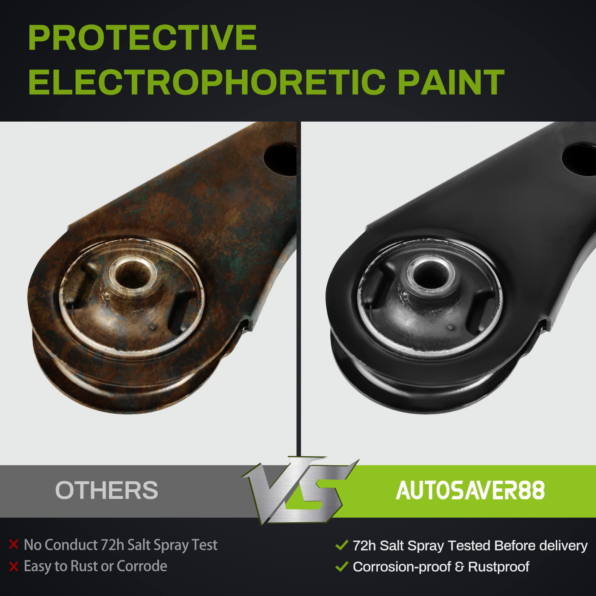 Autosaver88 -Front Lower Control Arm Compatible With 2005-2010 Chevy Cobalt, 2006-2011 Chevy Hhr, 2007-2010 Pontiac G5, 2005-2006 Pontiac Pursuit, 2003-2007 Saturn Ion