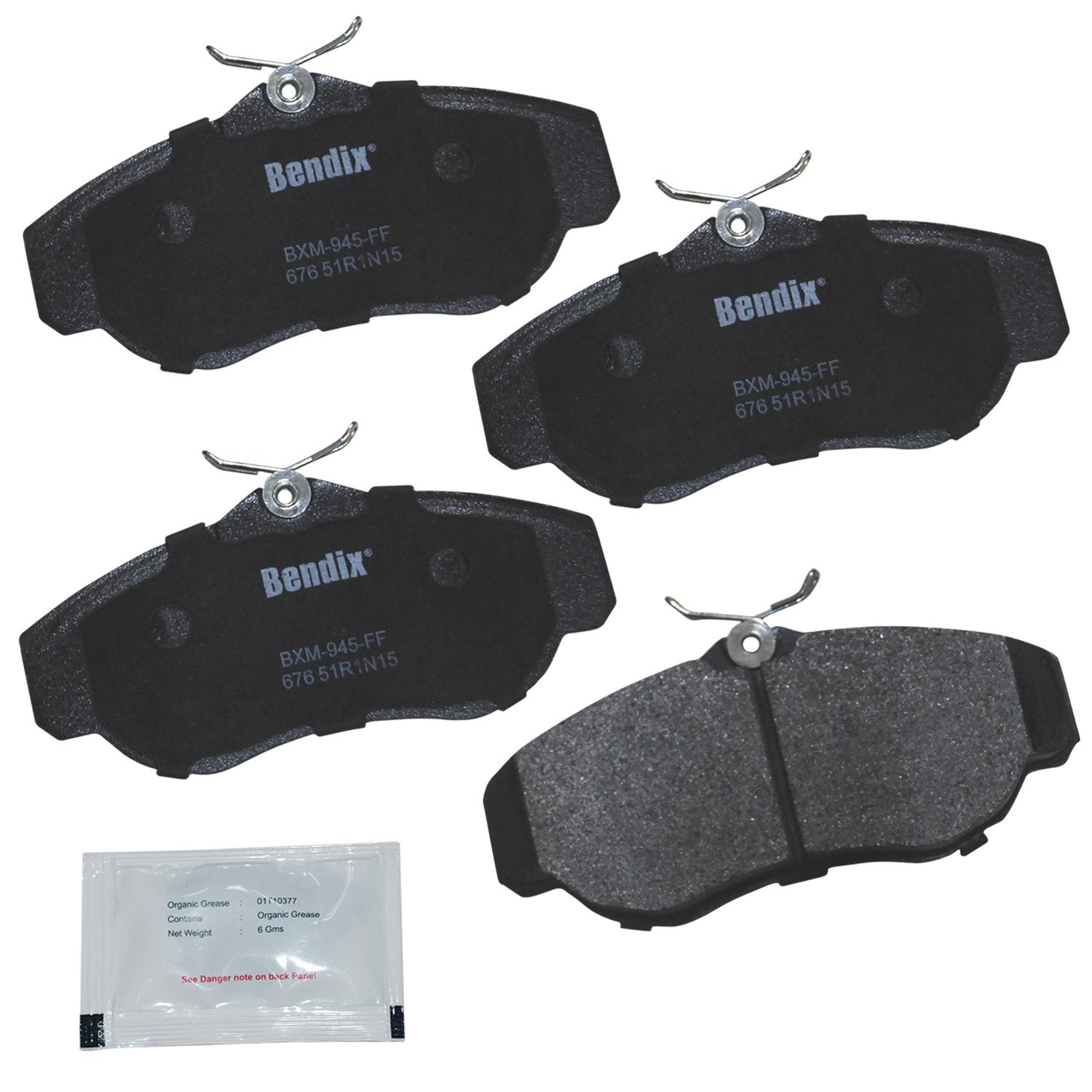 Bendix Priority1 Cfm676 Semi-Metallic Front Brake Pads For Land Rover Discovery 2004-1999, Range Rover 2002-1995