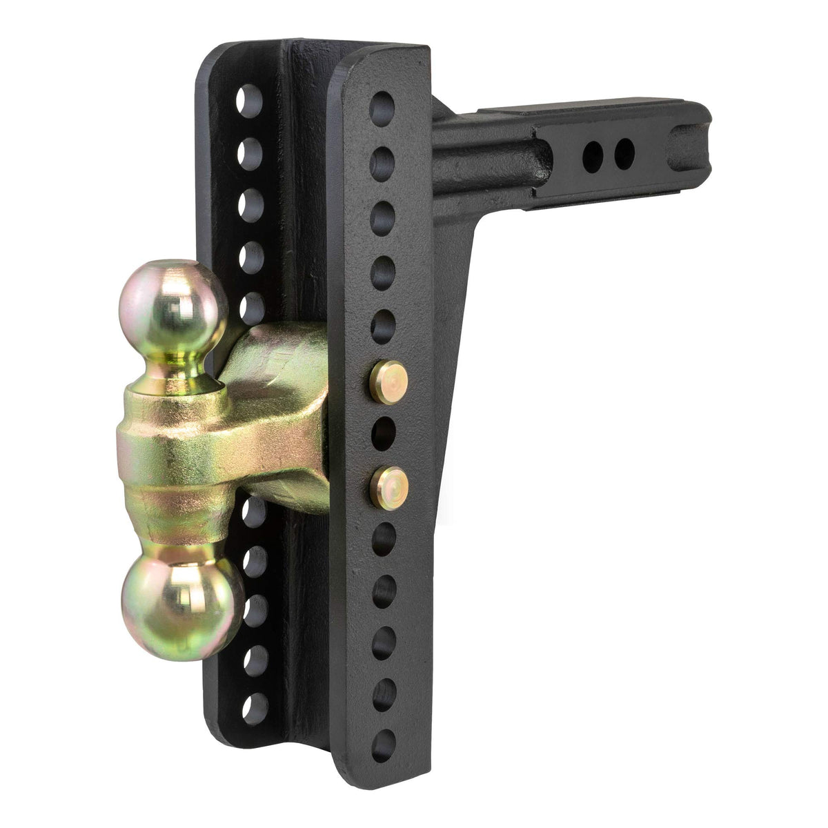 CURT 45926 Adjustable Trailer Hitch Ball Mount, 2-Inch Receiver, 10-1/8-Inch Drop, 2 and 2-5/16-Inch Balls, 14,000 lbs, CARBIDE 