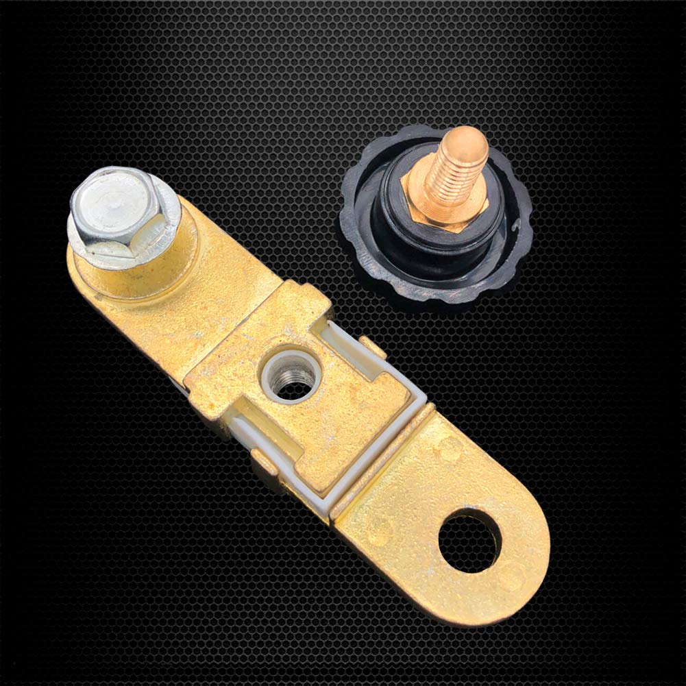 Side Post Battery Disconnect Switch, Ampper Battery Master Switch Isolator For Power Disconnect Cut Off (With Long Bolt)