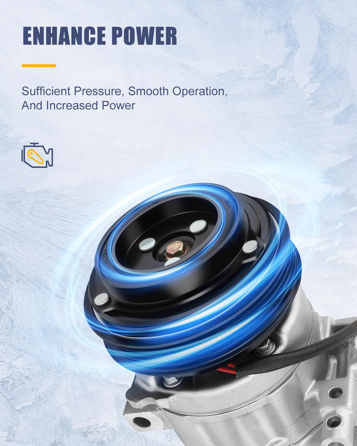 Ocpty Ac Compressor For 2010-2013 For Mazda 3 2.0L 2.5L For Mazda 3 Sport 2.0L 2.5L 157381 158381 Bbm461450C 10366041 2022138 141047C 141047N 141047Nc 6512909 C2449R 0610292 7512909 Tem255743