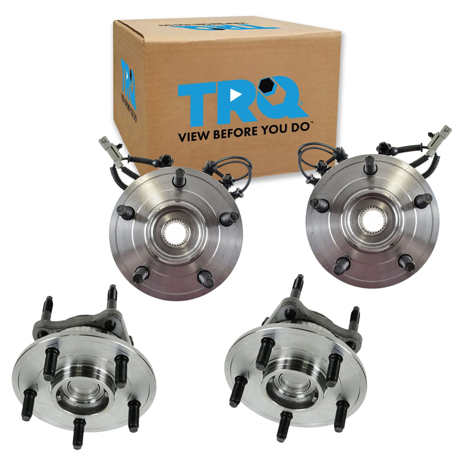 Trq Wheel Hub Bearings Assembly Set Compatible With 2006-2010 Jeep Commander 2005-2010 Grand Cherokee