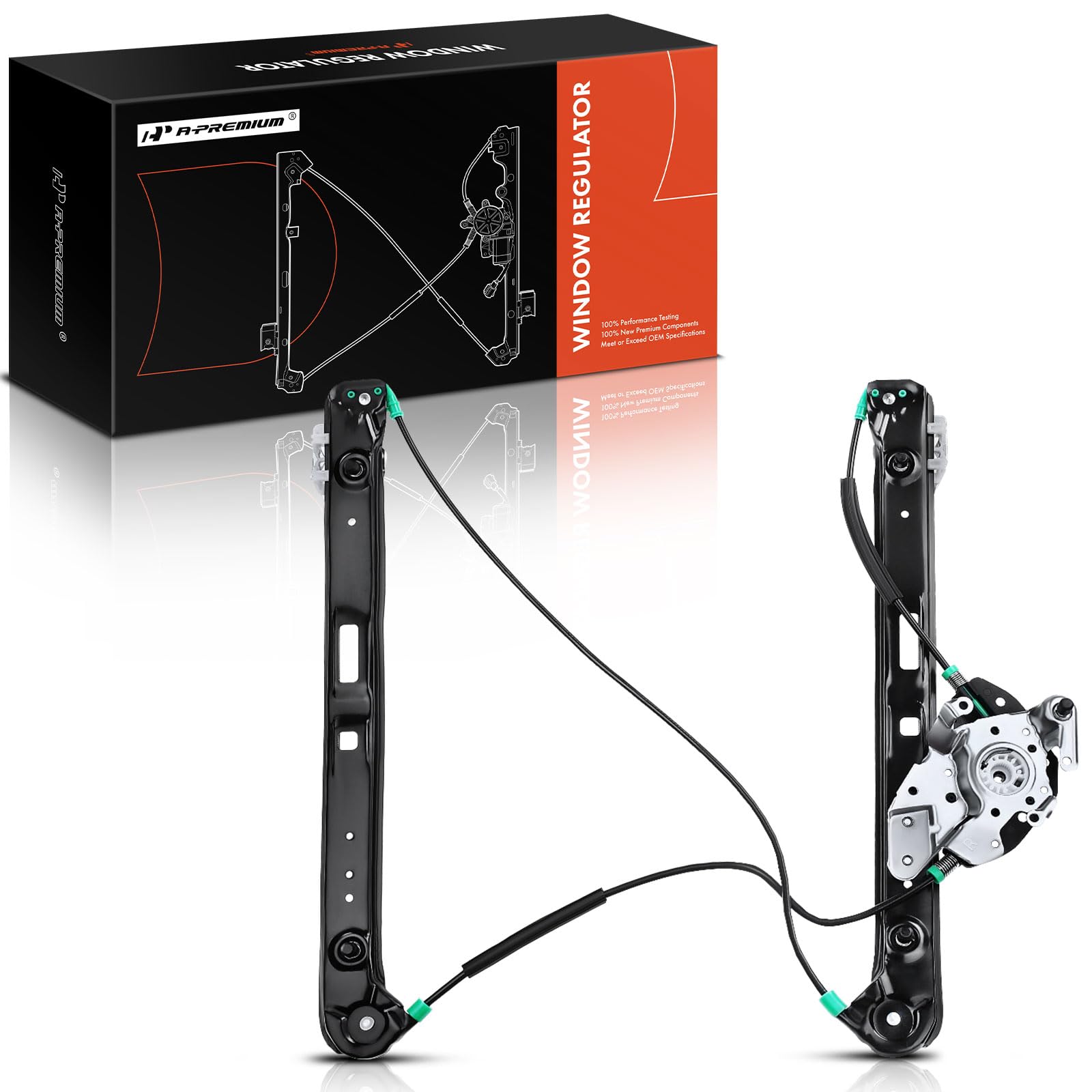 A-Premium Power Window Regulator Without Motor Replacement For Bmw E46 323I 325I 325Xi 328I 330I 330Xi Front Right Passenger Sid