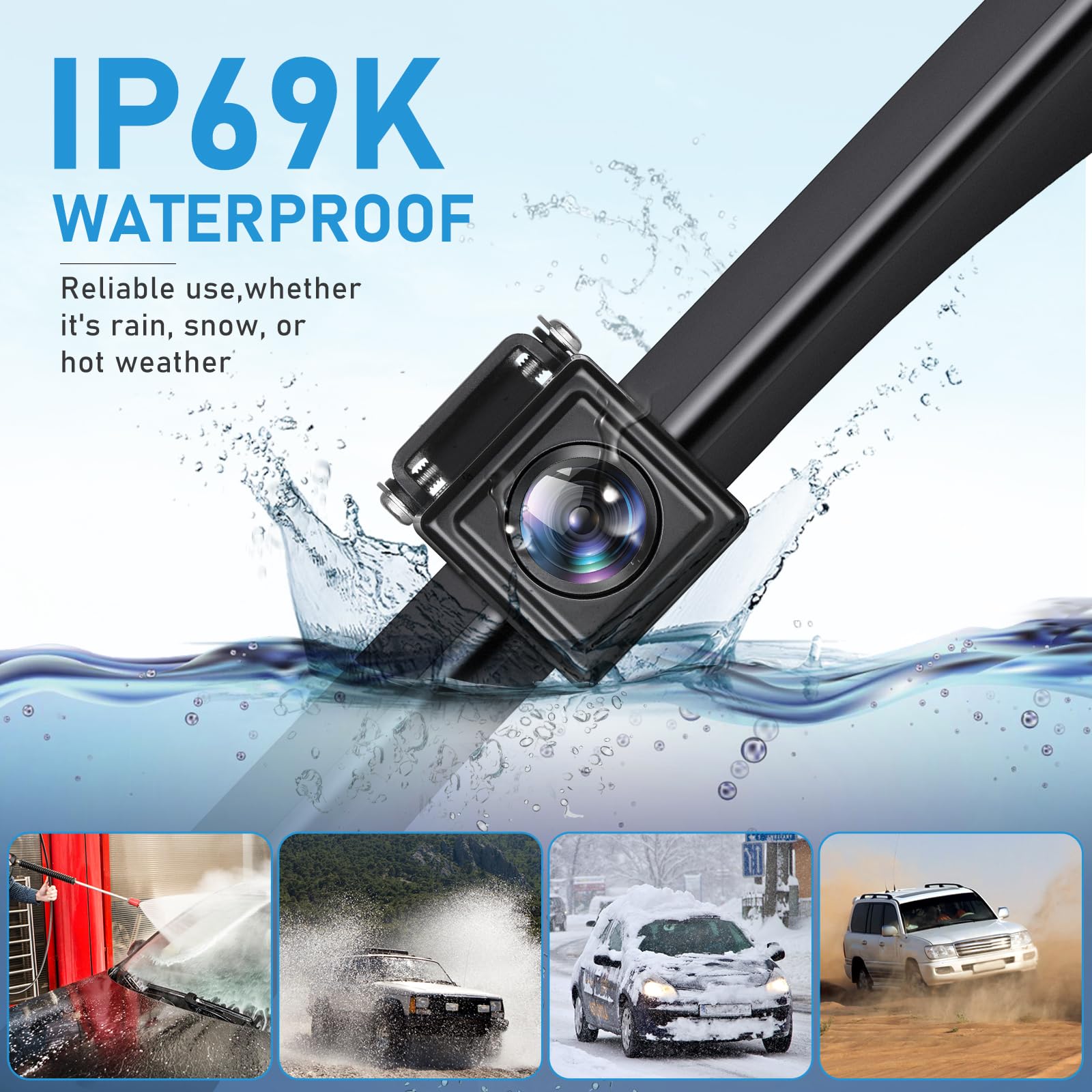 Glk Backup Camera Hd Rear View License Plate Backup Camera Reverse Camera For 12V Pickup Truck Car Suv,With Night Vision Wide An