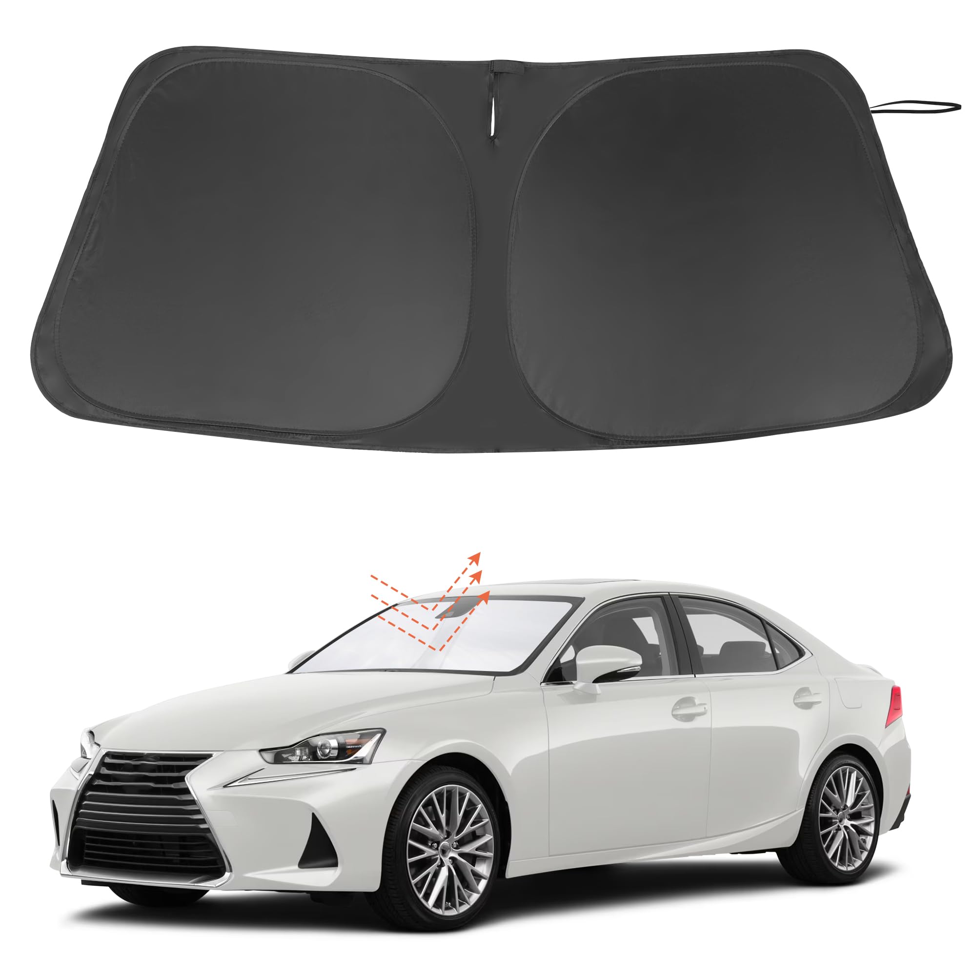 Windshield Sun Shade Custom Fit For 2014-2020 Le Xus Is Sedan (Not For Le Xus Rx, Es) Accessories Foldable Sunshade Sun Blocker