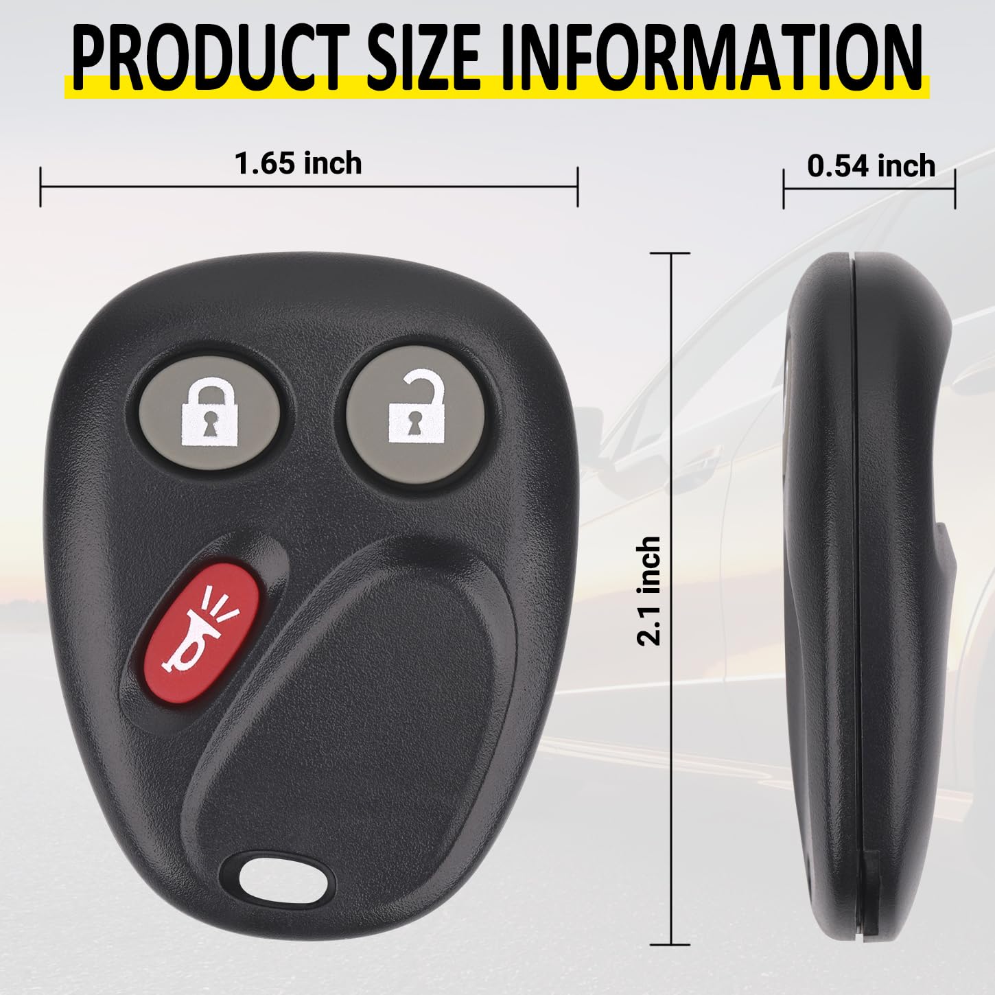 Vurkcy Key Fob Replacement for 2003-2006 Chevy Silverado Suburban Avalanche Tahoe SSR Equinox/ 03-06 Gmc Sierra Yukon XL/ 03-06
