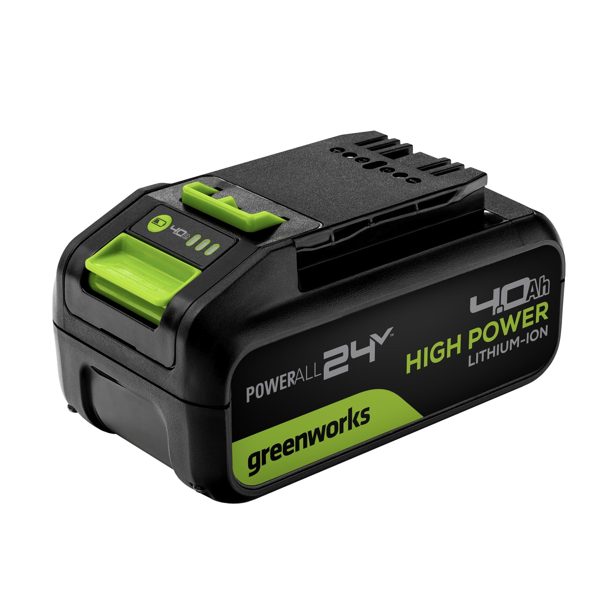 Greenworks 24V 4.0Ah Lithium-Ion High-Power Battery, Upgraded With 35% Power Boost (Genuine Battery/ 150+ Compatible Tools)