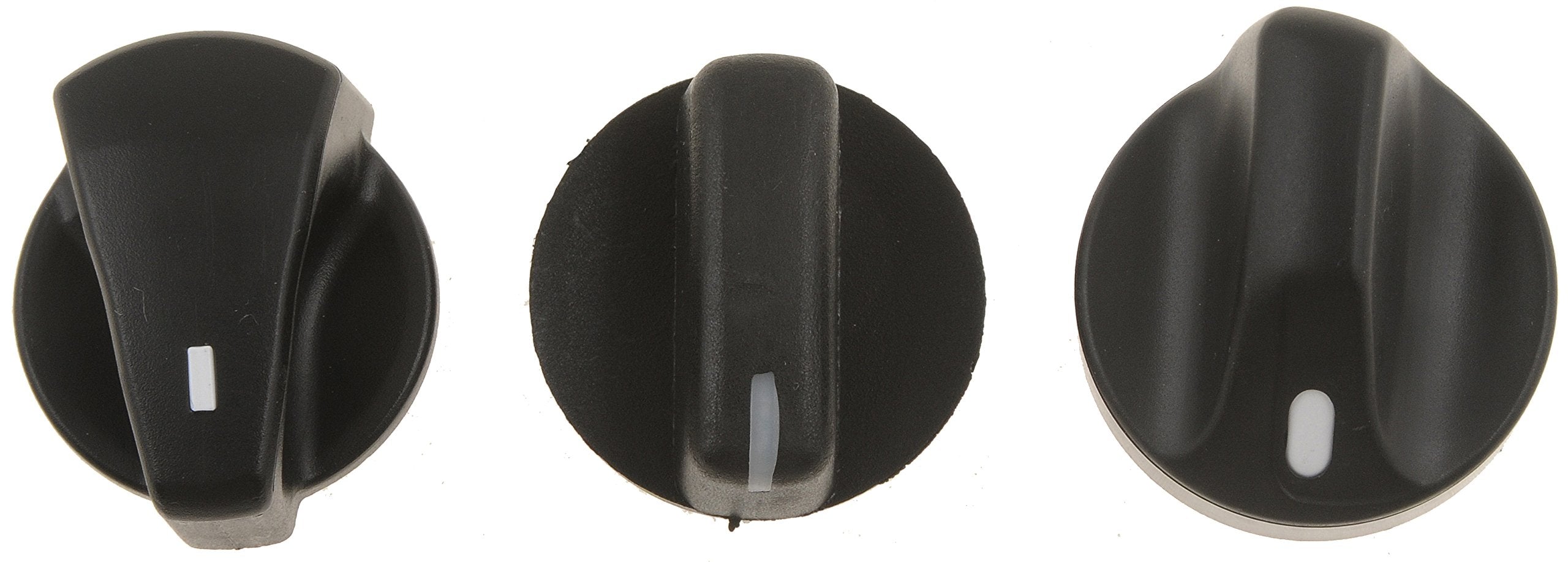 Dorman 76884 Temperature Control Knob Assortment Compatible with Select Ford / Lincoln / Mercury Models, 3 Piece , Black