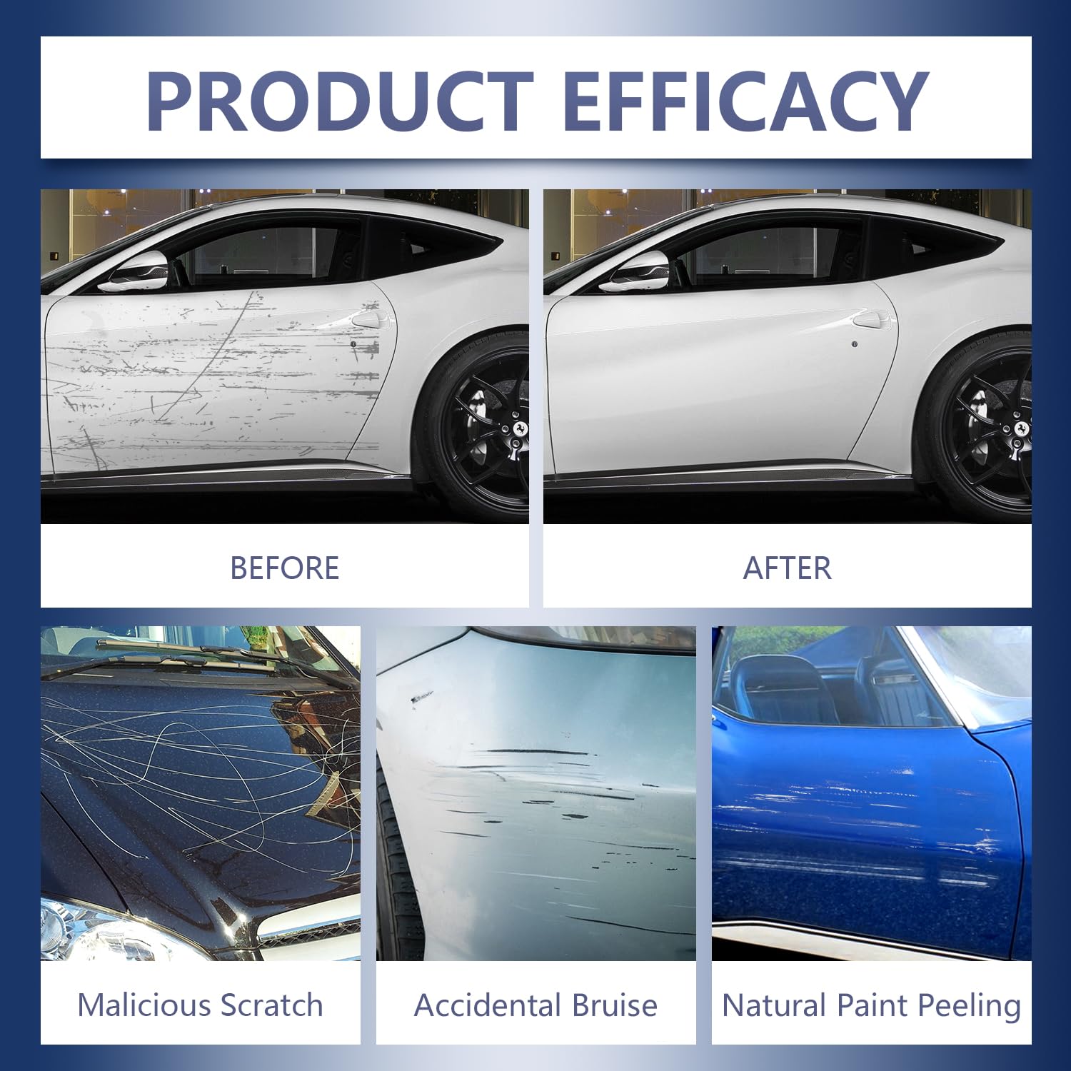 2Pcs All Cars Magic Pen-All Cars Magic Pen for Car Scratches,Car Scratch Repair Pen Set,Quick Fix for Scratches and Paint Damage