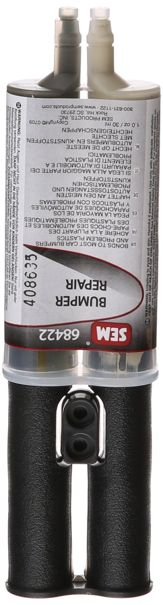 SEM Bumper Repair 1 oz. - Gray Plastic, Model 68422