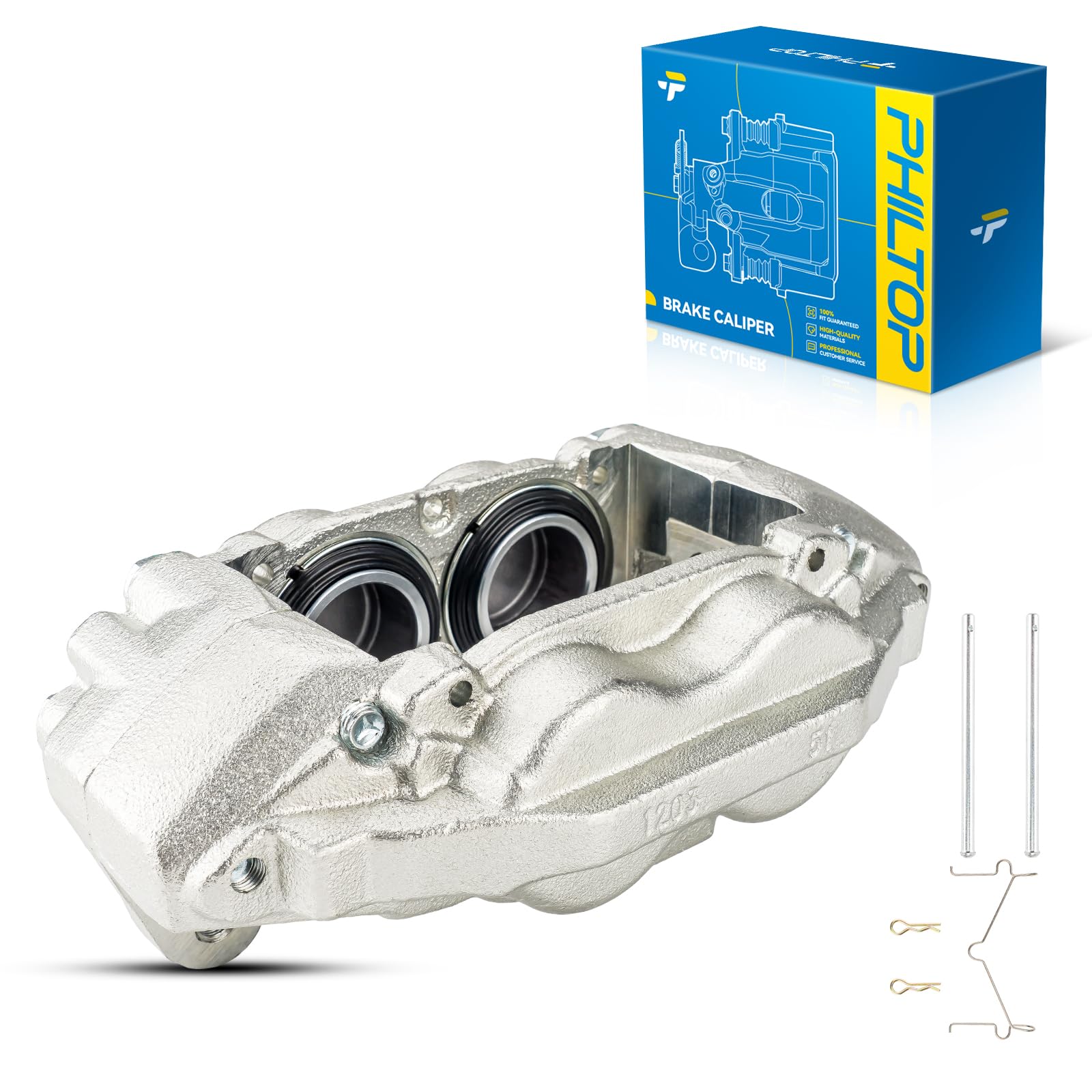 Philtop Front Right Disc Brake Caliper Assembly Replacement For 2007-2016 Toyota Tundra, 2008-2016 Toyota Sequoia, 193274 Front