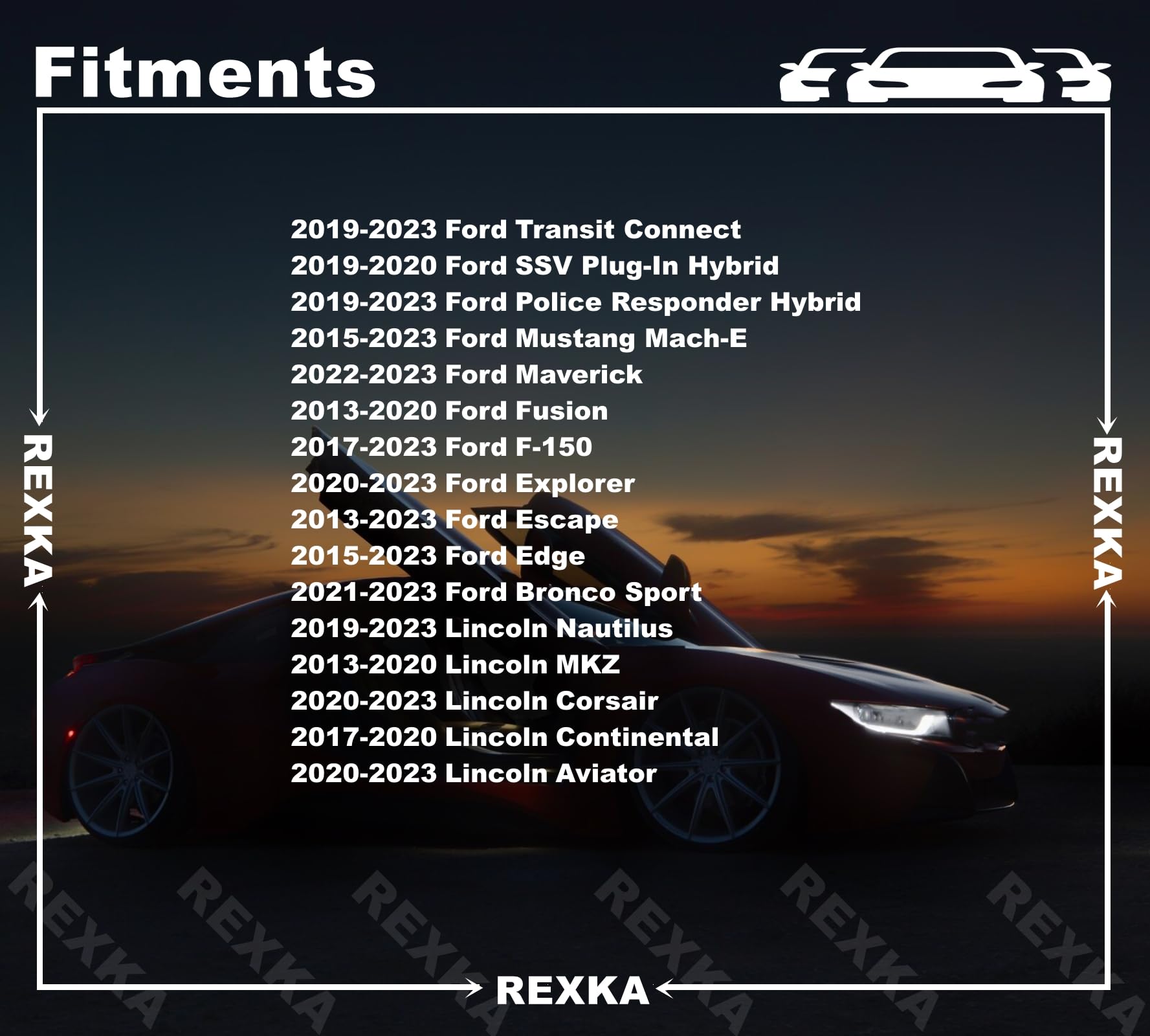 Rexka 20 Pcs Fender Liner Bumper Cover Splash Shield Bolt Screw For Gm 11570498 Ford W716345-S450B Chevy Camaro Cruze Equinox Si