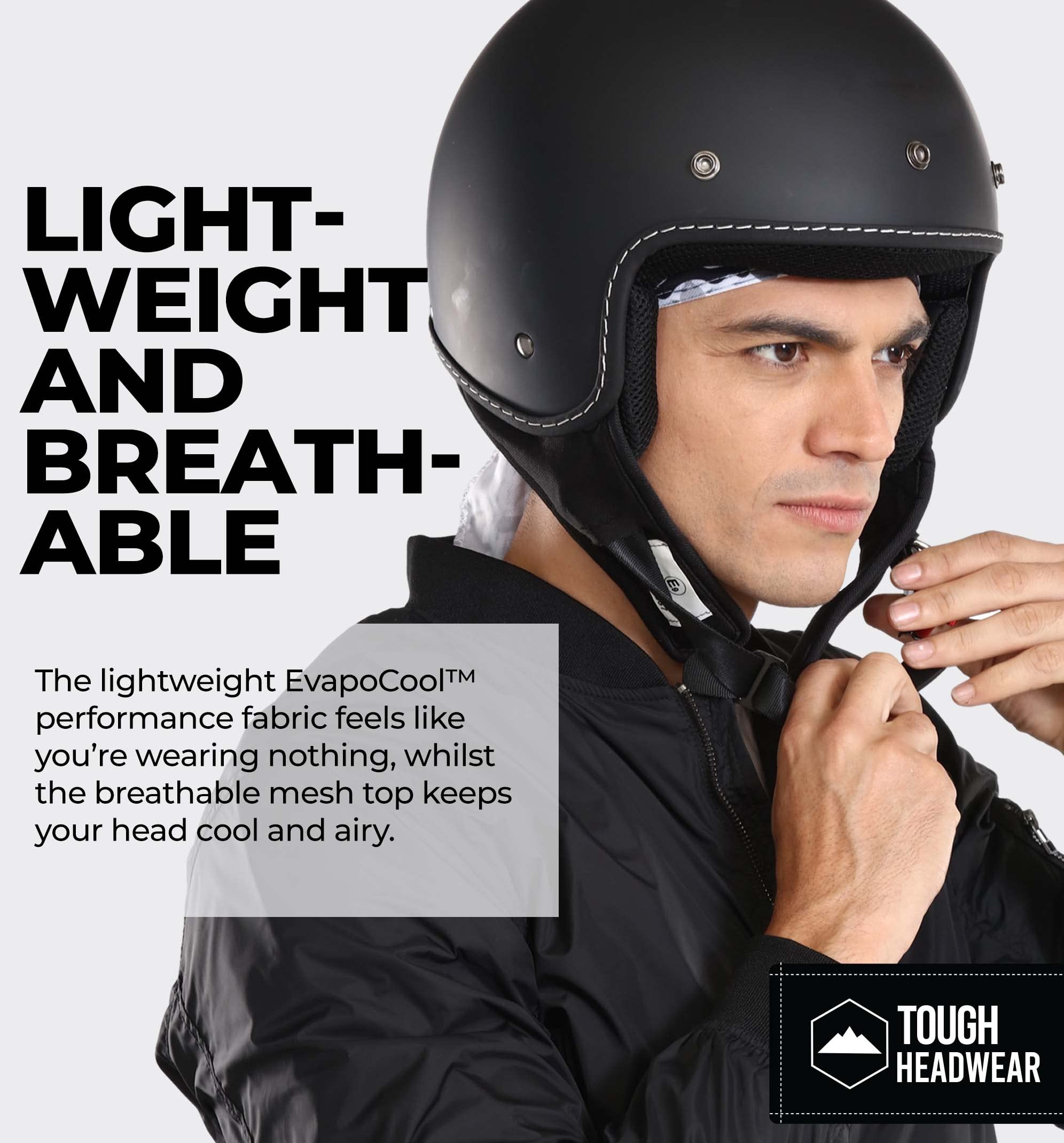 Tough Headwear Cooling Helmet Liners - Do Rag Skull Caps For Men - Cooling Head Wraps, Hard Hat Liner - Motorcycle Pirate Bandan