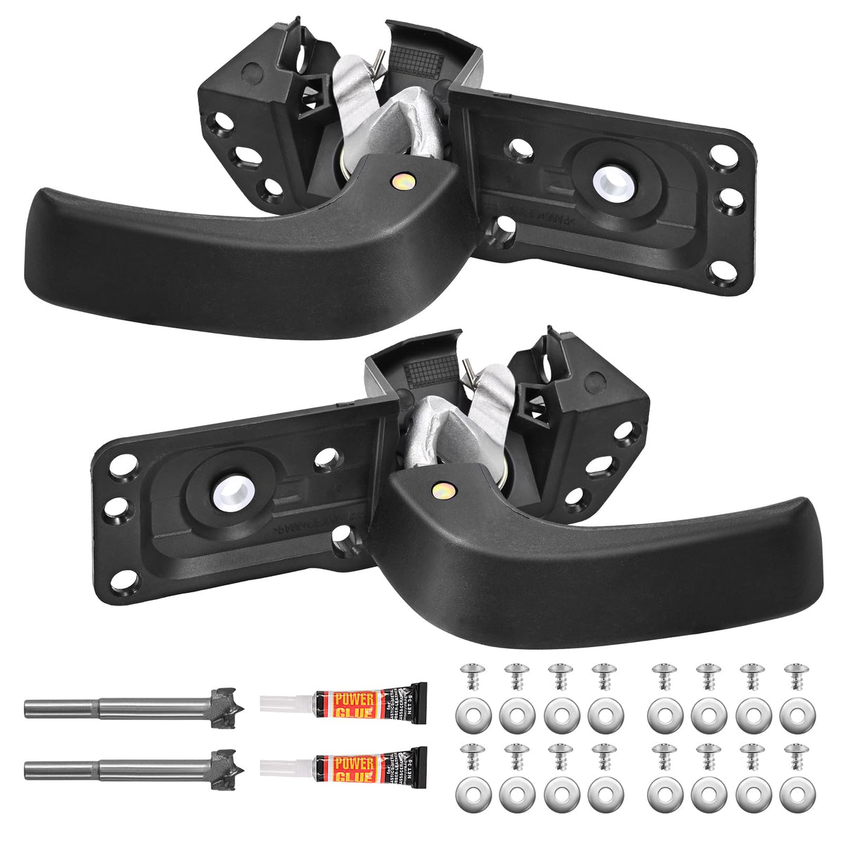 Yinlowa Interior Door Handle Kit Front/Rear Left Driver/Right Passenger Side for 2007-2014 Chevy Silverado Tahoe Suburban Avalan
