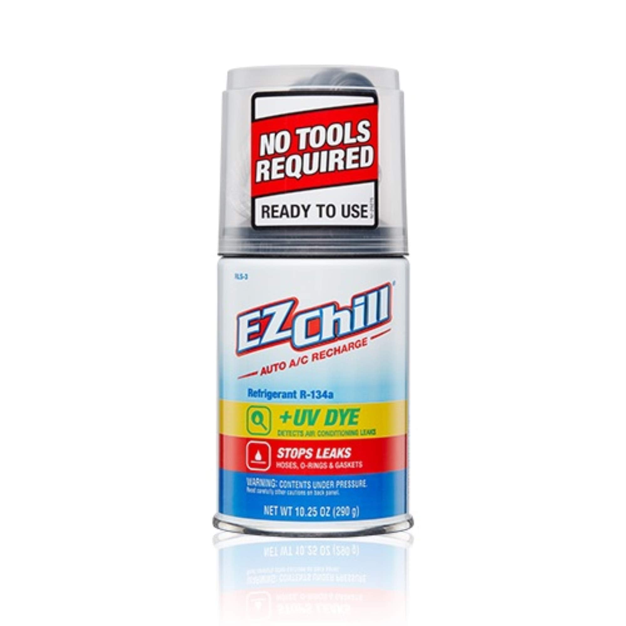 Ez Chill Car R-134A With Leak Sealer And Uv Dye For Cars & Trucks & More, Red Dye, 10.25 Oz, Rls-3