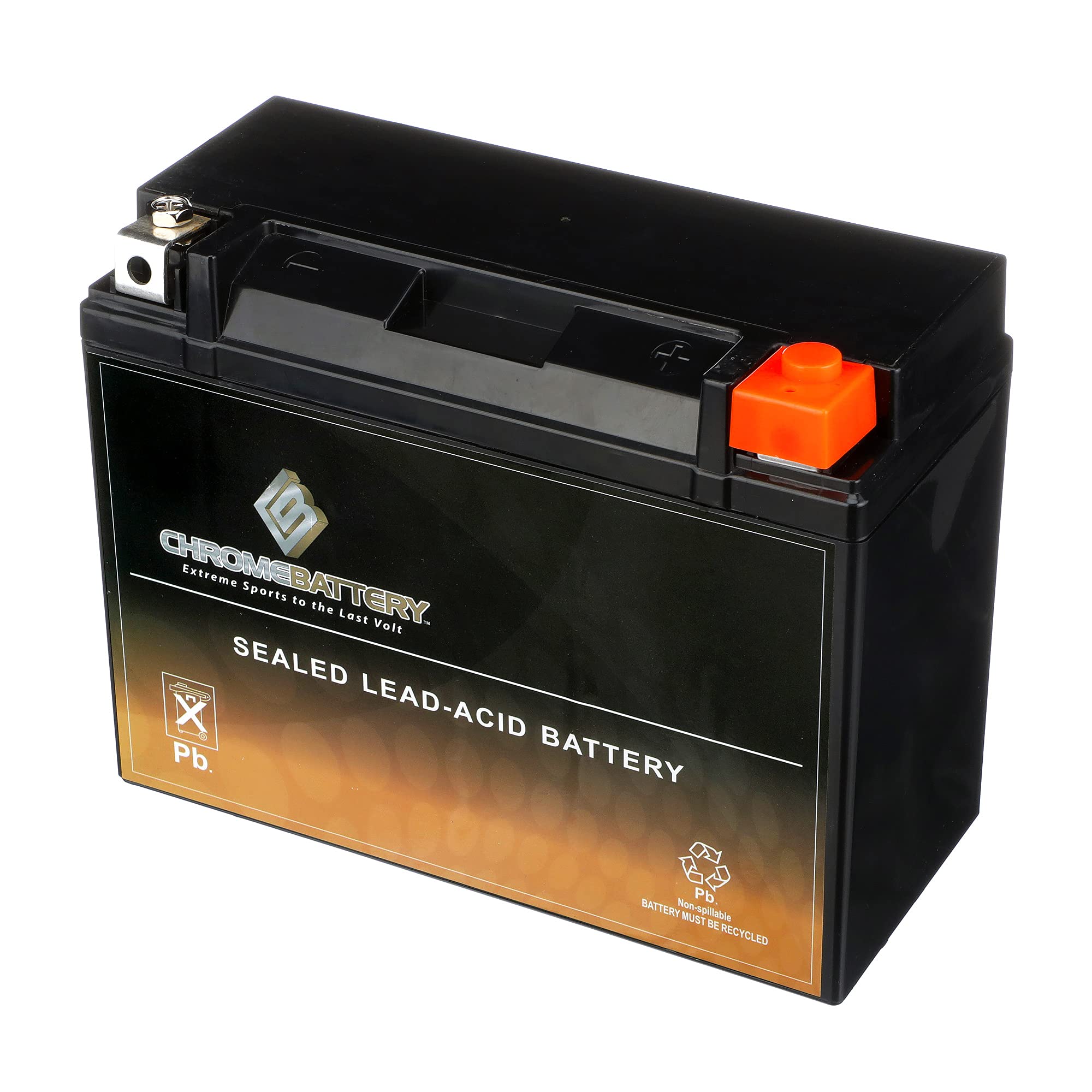 Cb Chromebattery 24Hl-Bs Maintenance-Free 12V 27Ah Battery Replacement For Atv, Motorcycle, Jet Skis, Scooter, Utv, And More - N