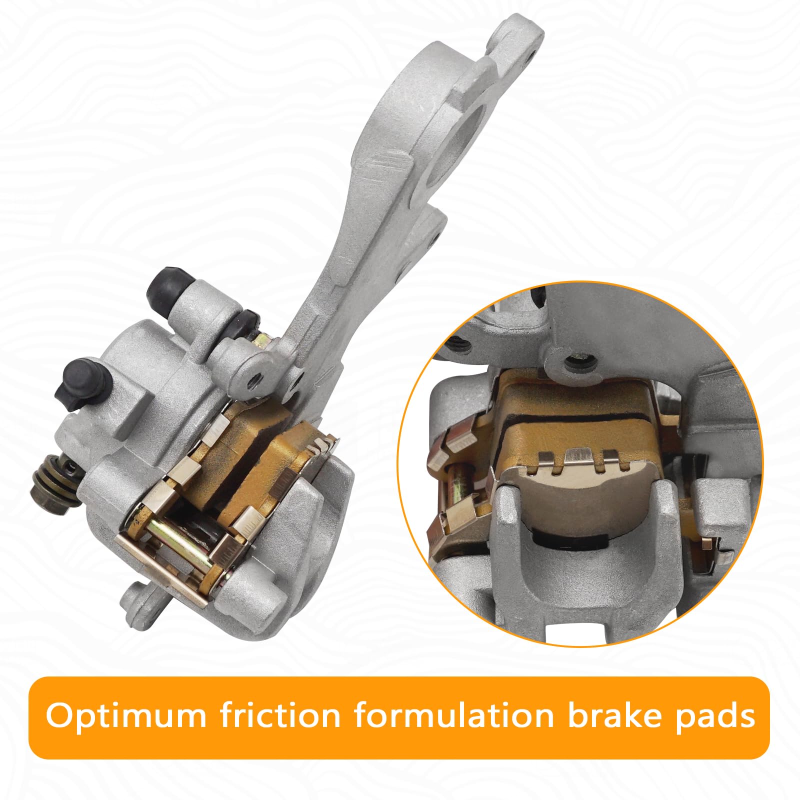 M Mati Rear Brake Caliper Assembly For Honda Cr125 Cr250 Crf250 Crf450 43150-Mke-A01