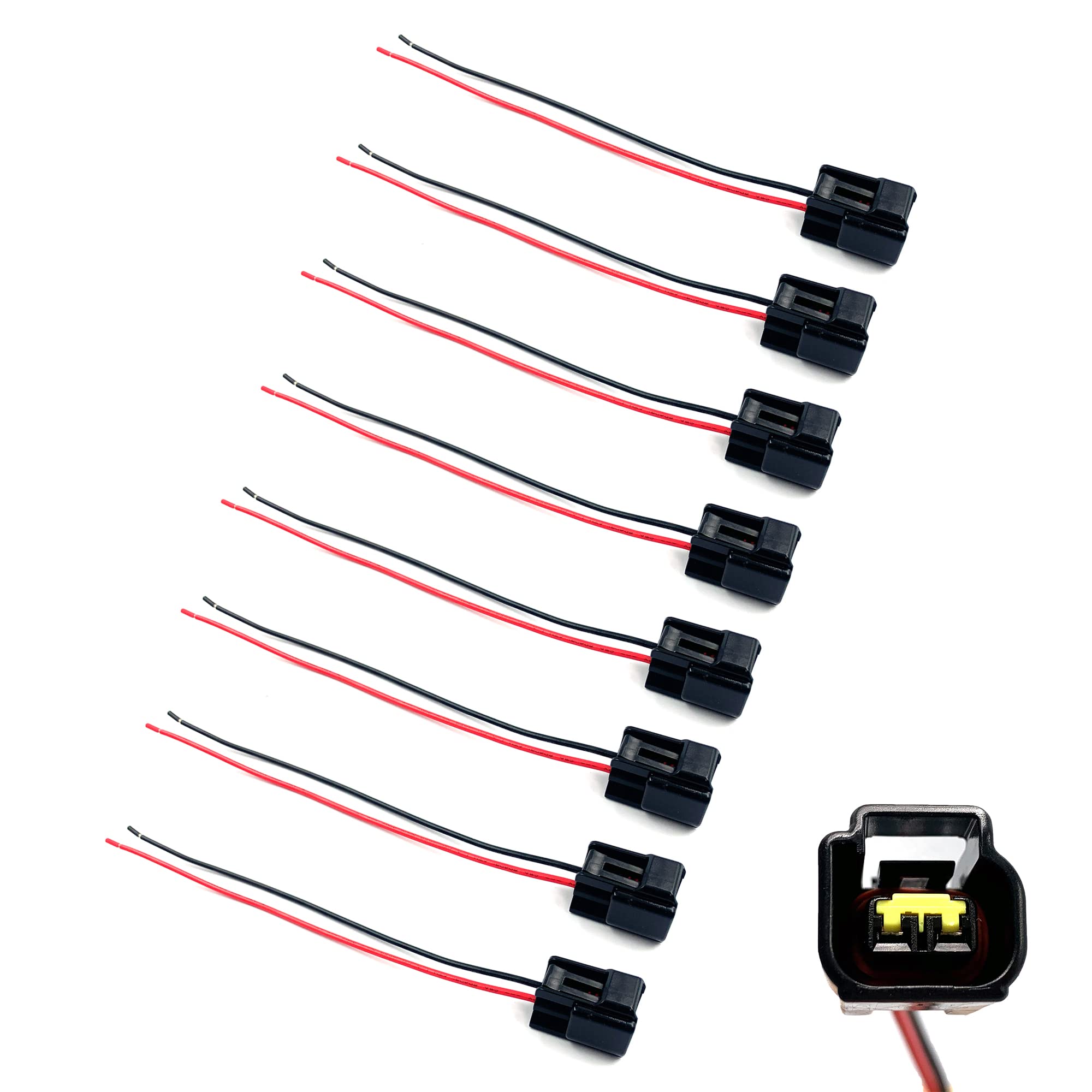 HiSport Ignition Coil Connector Pigtail Harness Compatible with Ford Modular F-150 Mustang Explorer & More 8 PCS