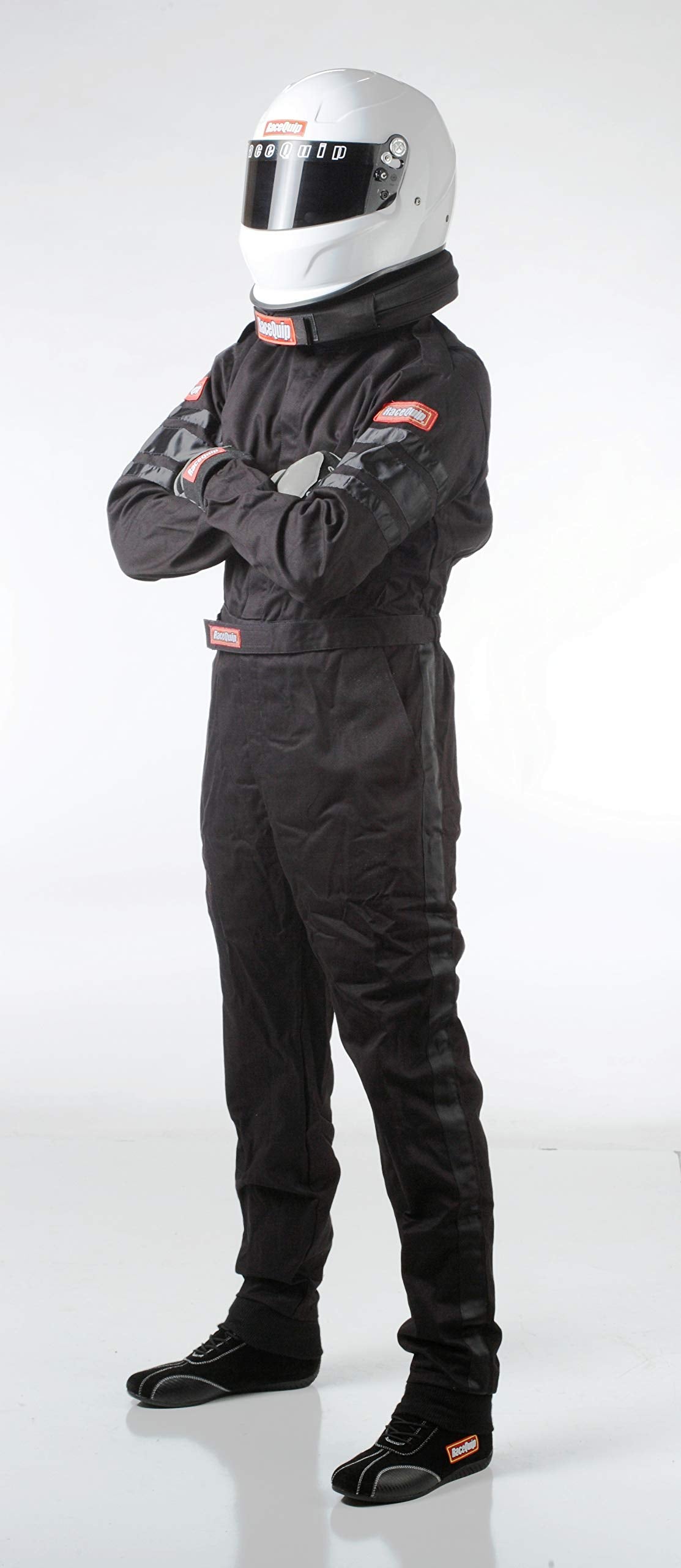 Racequip Racing Driver Fire Suit One Piece Single Layer Sfi 3.2A/ 1 Black 3X-Large 110008