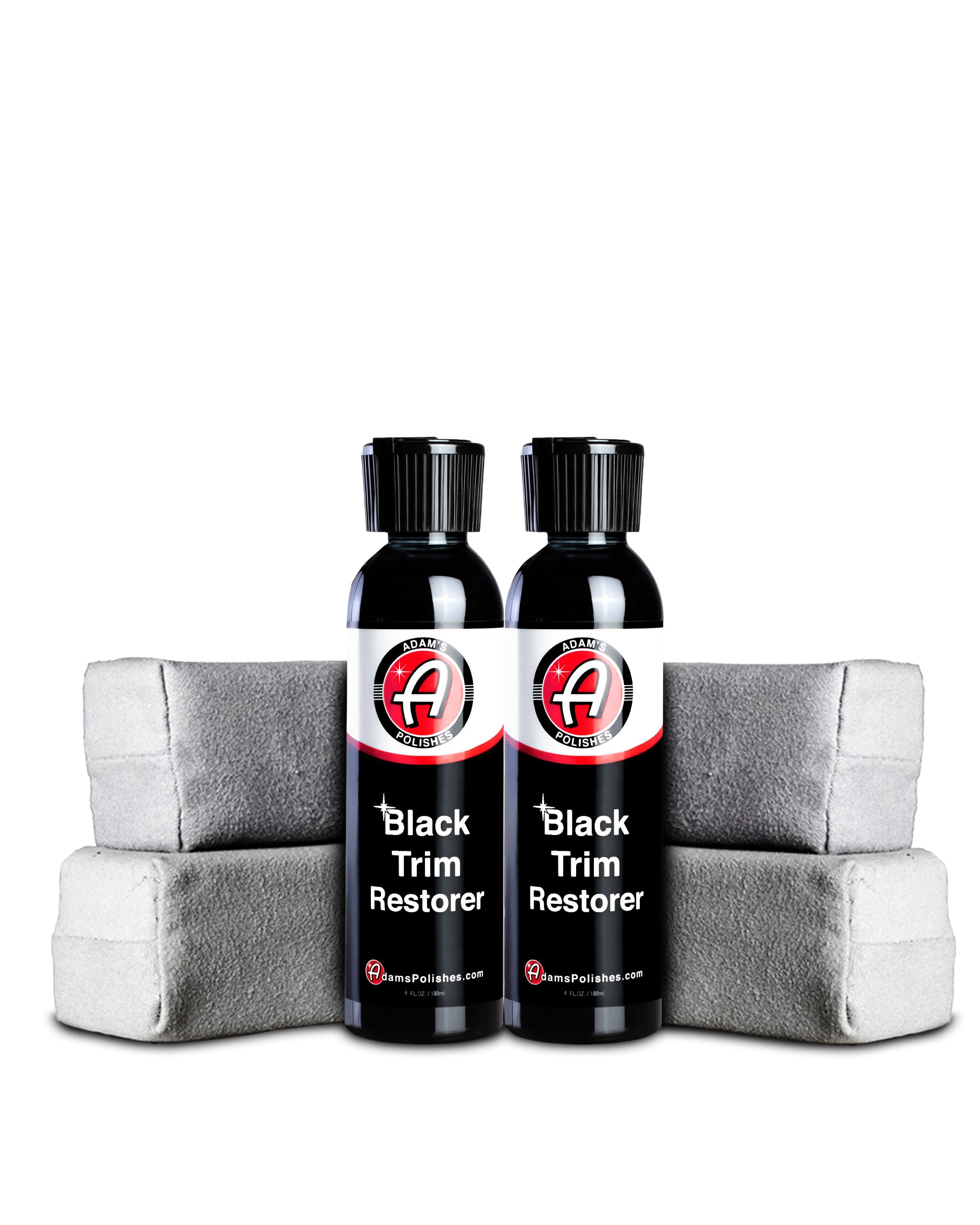Adam'S Polishes New Black Trim Restorer 2-Pack - Restores Plastic Trim To A Rich, Black Color With A Factory-New Appearance - La