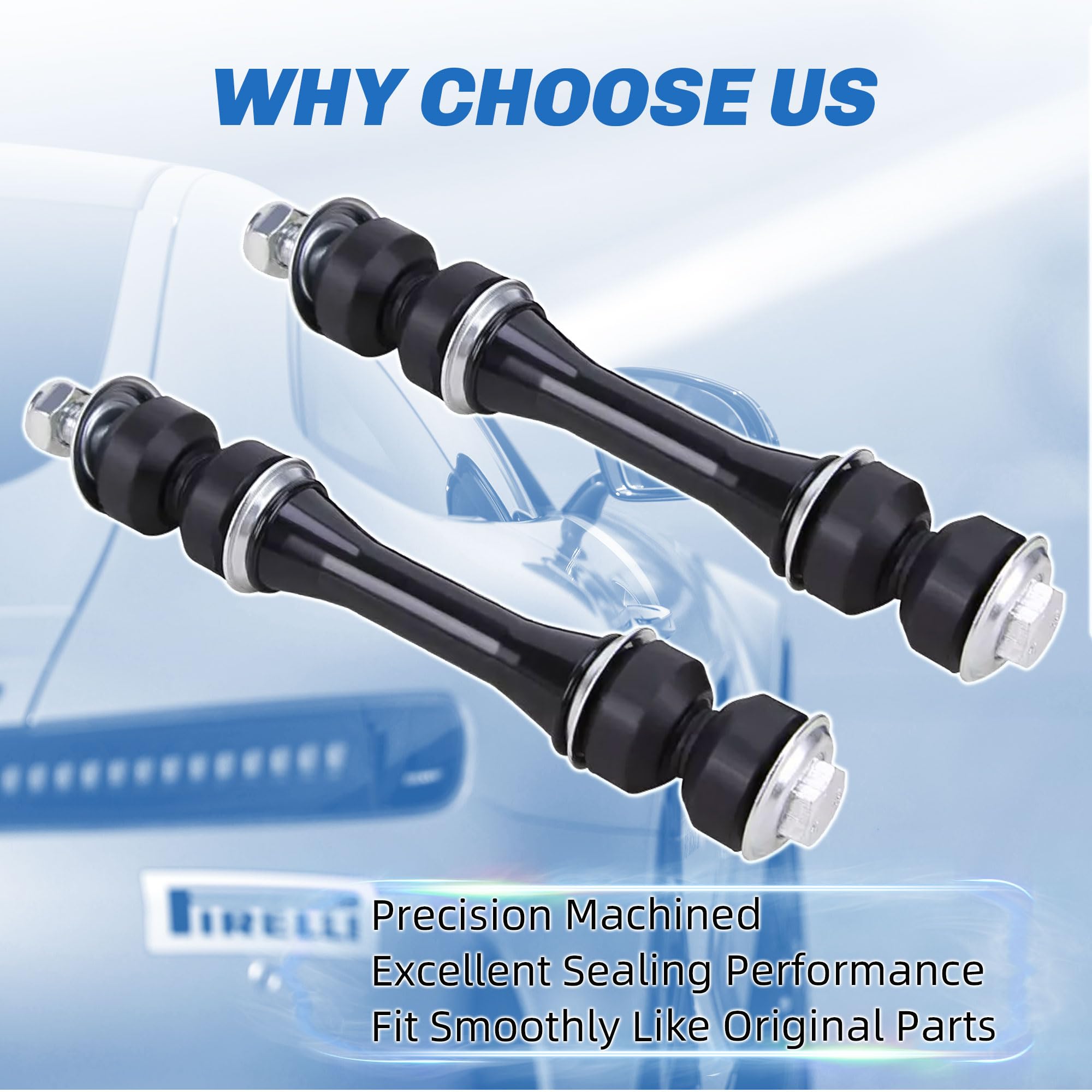 Rockplanet Stabilizer Front Sway Bar End Links Compatible with Chevy Silverado Suburban Cadillac Escalade GMC Sierra Yukon XL 15
