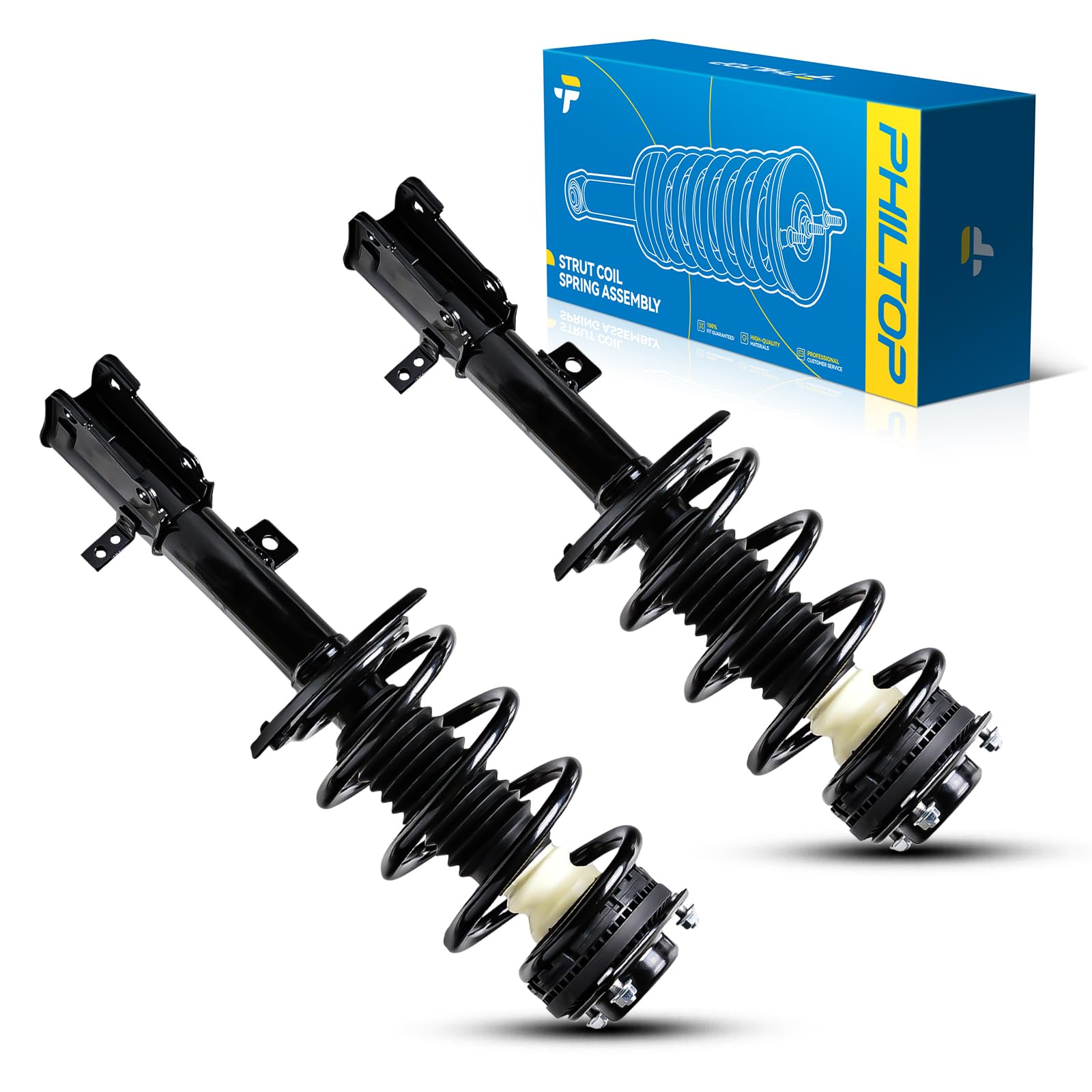 Philtop Front Struts For Journey 2009 2010 2011 2013 2013 2014 2015 2016 2017 2018 2019, Shock Absorber Complete Suspension 1725