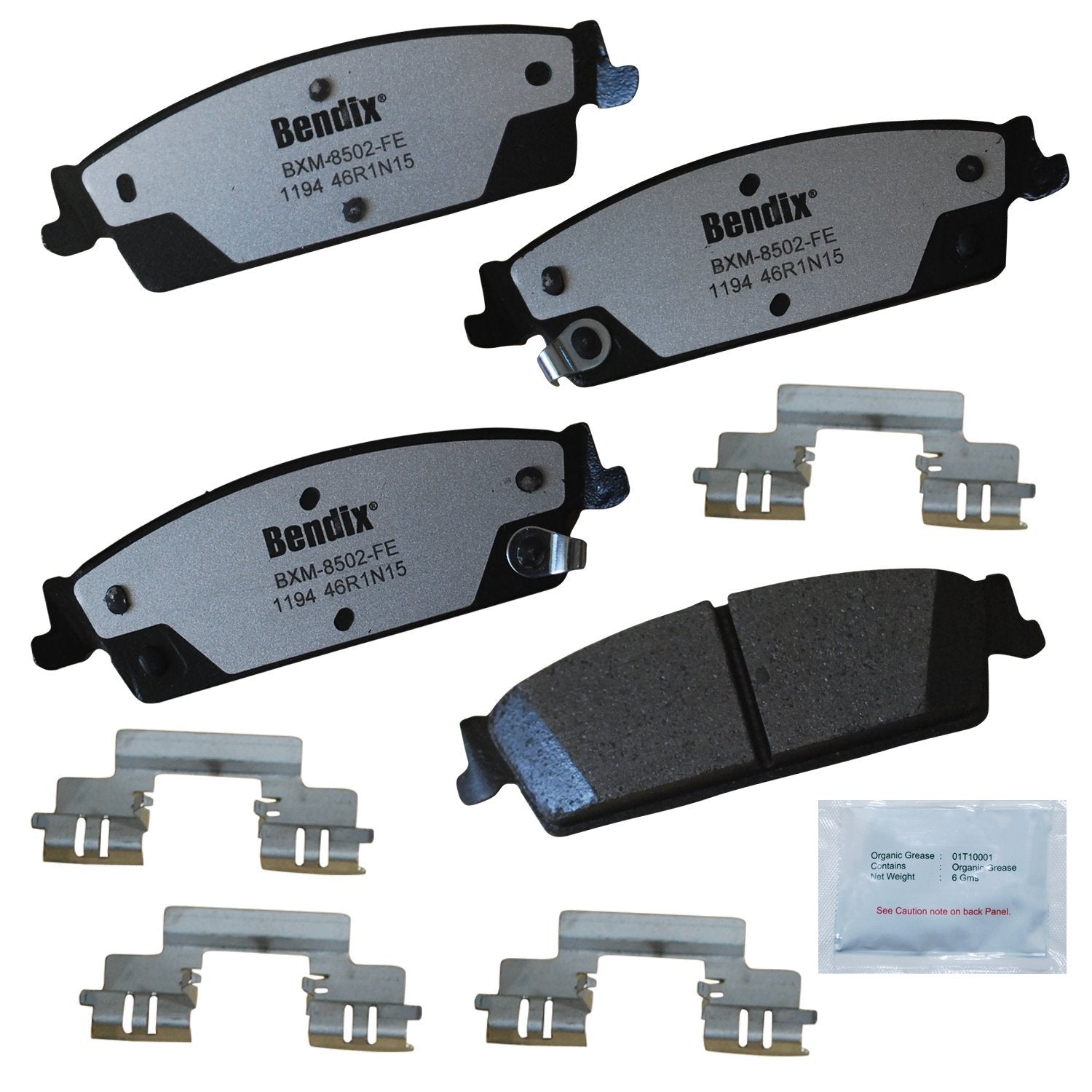 Bendix Fleet Metlok Pbd1194 Semi-Metallic Rear Brake Pads For Select Models Cadillac Escalade,Escalade Esv,Ext,Chevrolet Avalanc