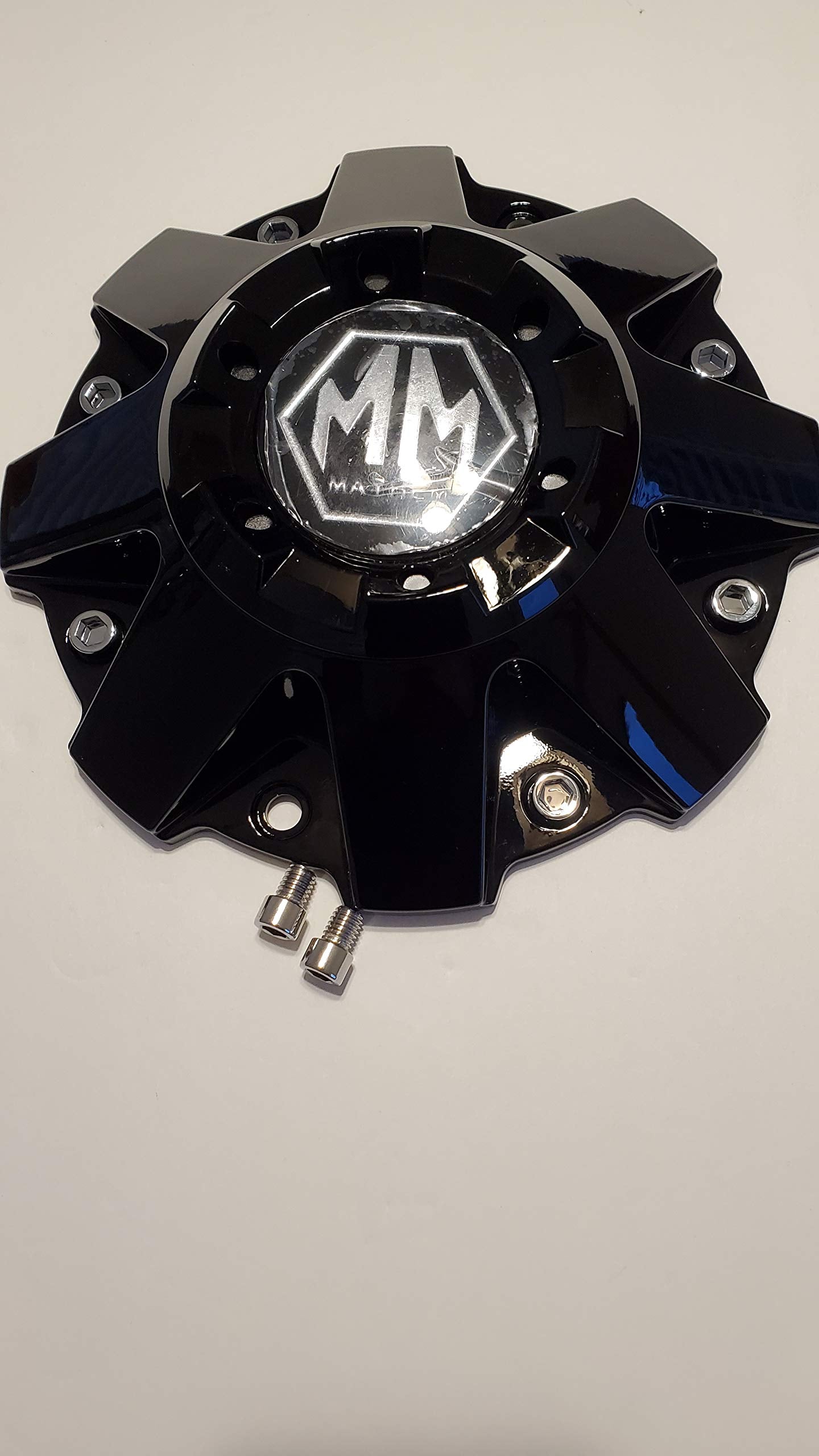 Mayhem Wheels Black Center Cap With 2 Mounting Screws Bolt C108040B01 81222090F-1
