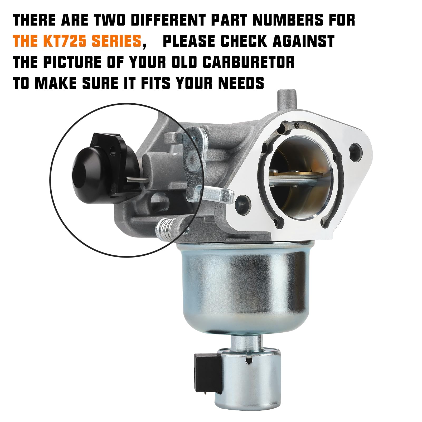 Kt735 Carburetor For Kohler 7000 Series Engines Kt725 Kt730 Kt735 Kt740 Kt745 22Hp 23Hp 24Hp 25Hp 26Hp Replaces 1685319-S 3285363S 3285367S Carb With Gaskets