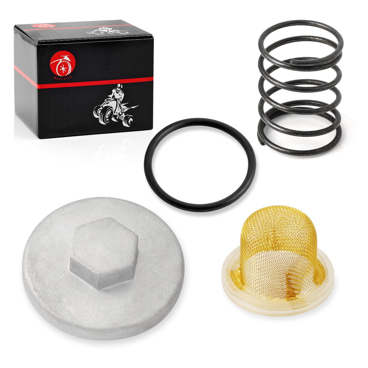 Oil Drain Plug CAP & OIL STRAINER & Spring For YAMAHA SR185 XT125 XT20 ...