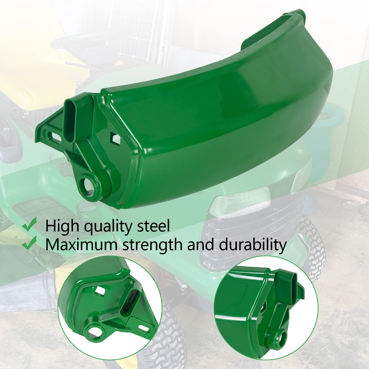 Ecotric Front Bumper With Hardwares Compatible With John Deere Lt133 Lt155 Lt166 Lt150 Lt160 Lt170 Lt180 Lt190 Lt Series Tractor Replacement For Am128998