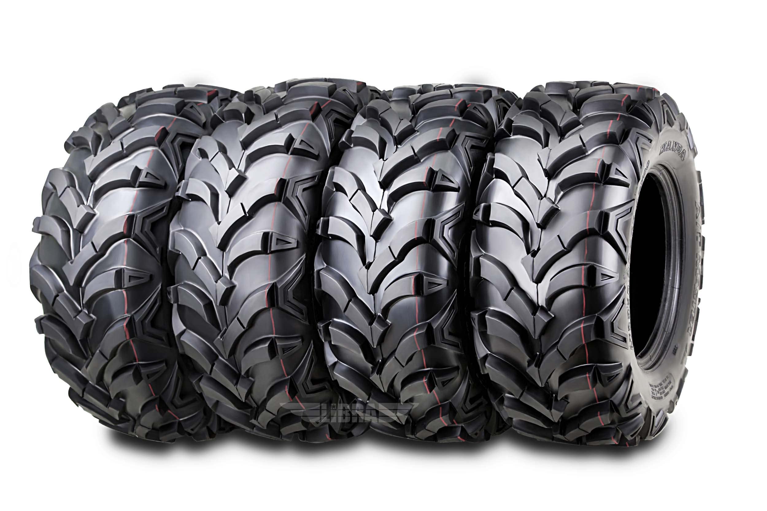 Wanda Set Of 4 New Atv/Utv Tires 24X8-12 Front & 24X9-11 Rear /6Pr P341-10151/10153