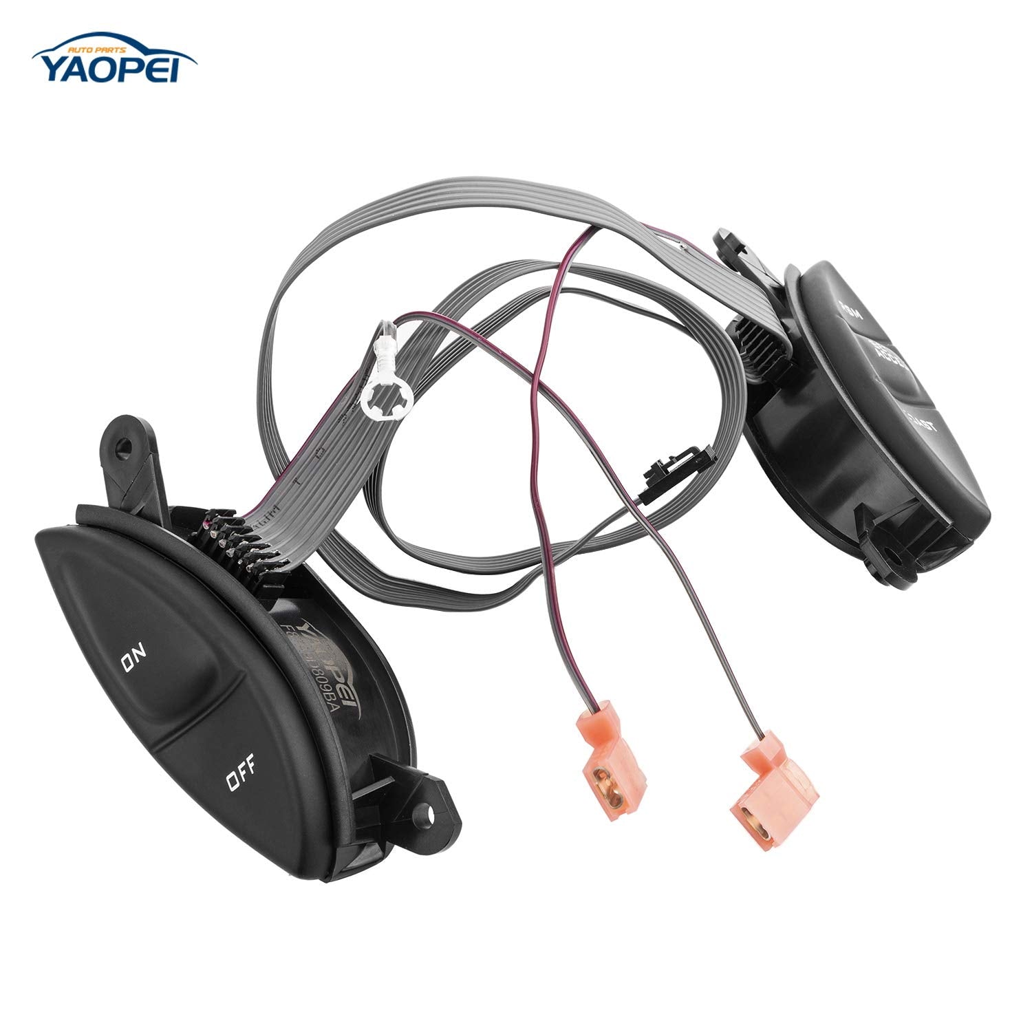 F87A-9D809-Ba Steering Wheel Mounted Cruise Control Switch Button Kit For Ford Ranger Explorer Sport Trac F150 Mountaineer, Mazda B3000 1995 1996 1997 1998 1999 2000 2001 2002 2003 Sw-5928 F87Z9C888Bb