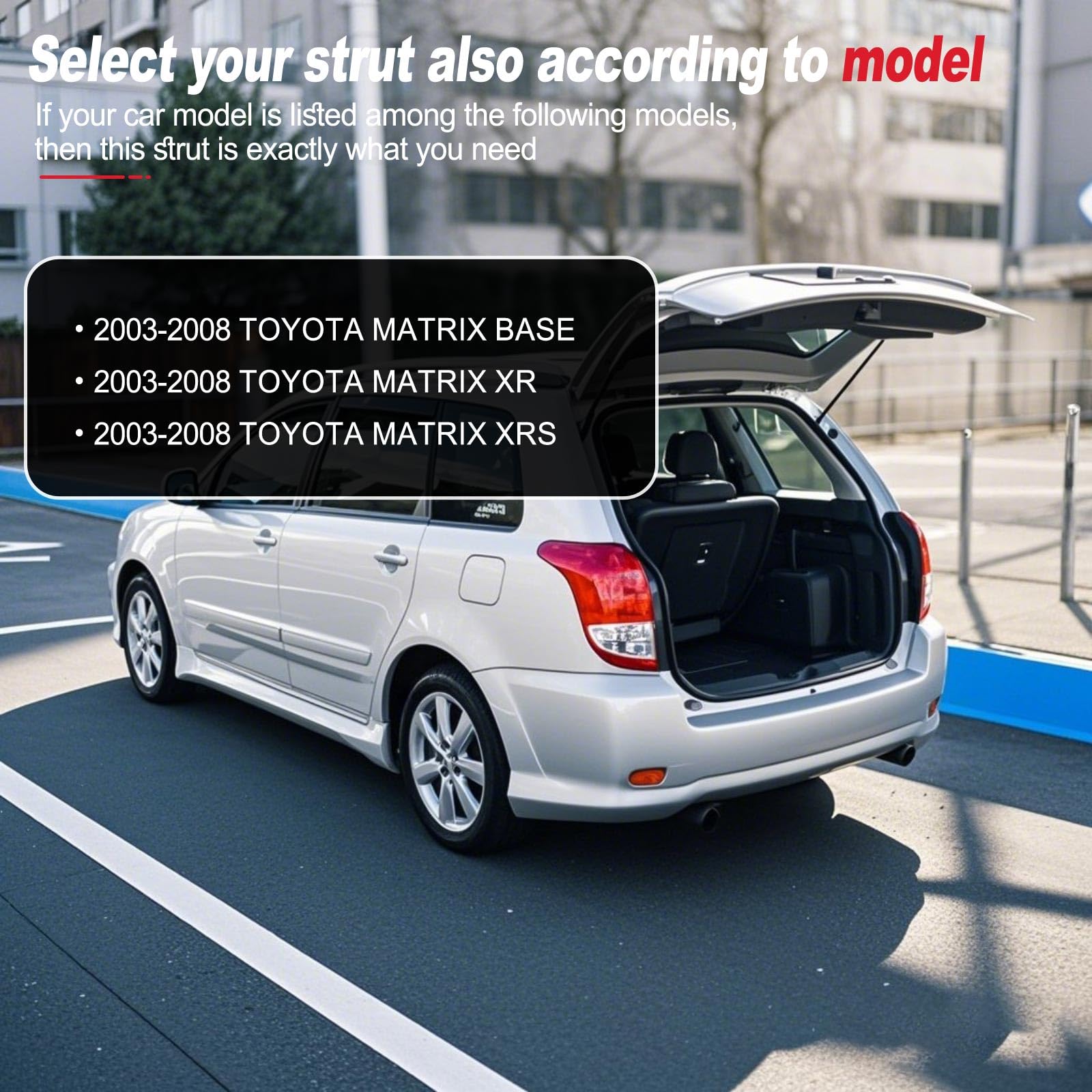 Vepagoo Pm2041 Rear Liftgate Tailgate Gas Struts For 2003-2008 Toyota Matrix Base Xr Xrs Shock Rear Door Lift Supports Spring, T