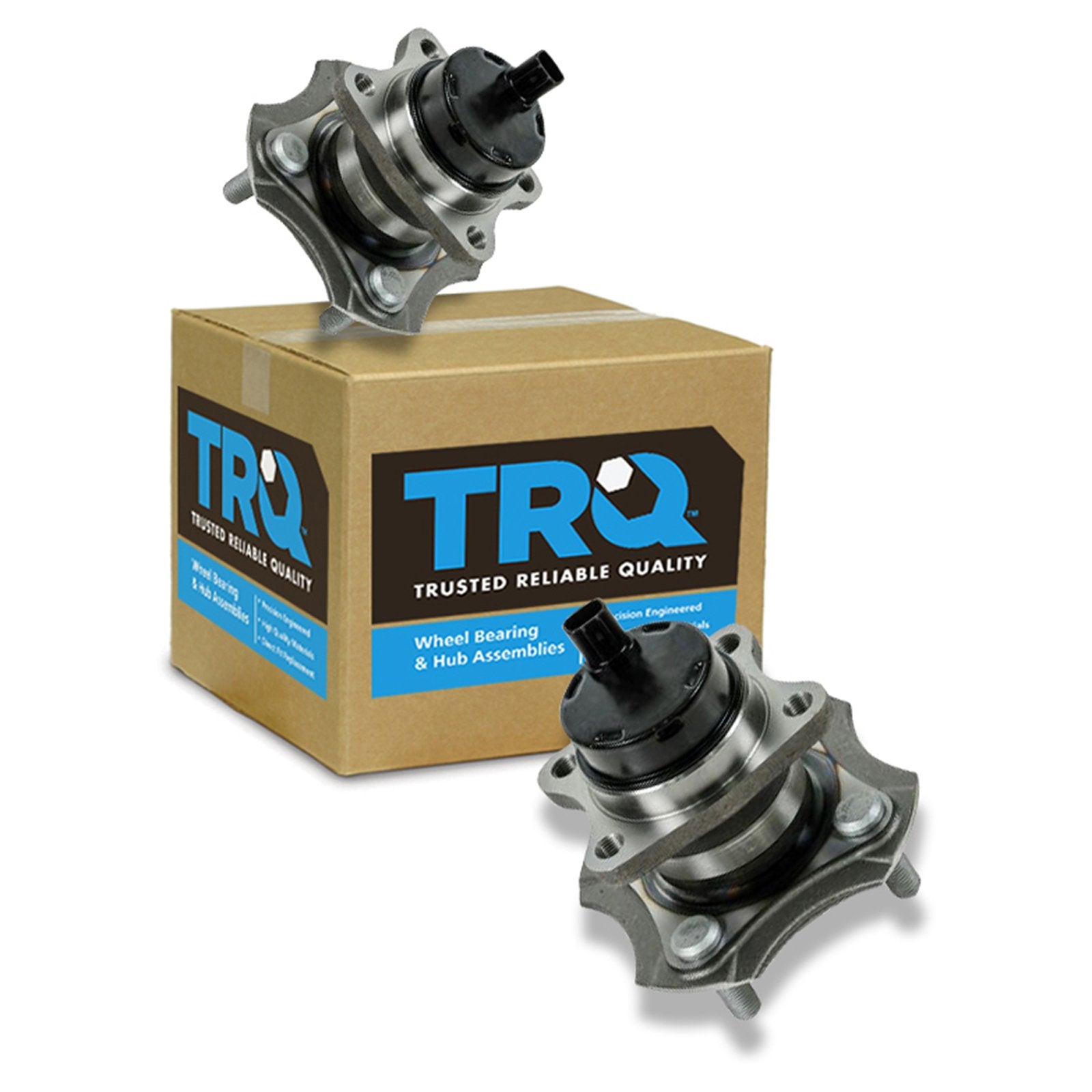 Trq Rear Wheel Hub Bearings Assembly Set Compatible With 2004-2006 Scion Xa Xb 2000-2005 Toyota Echo