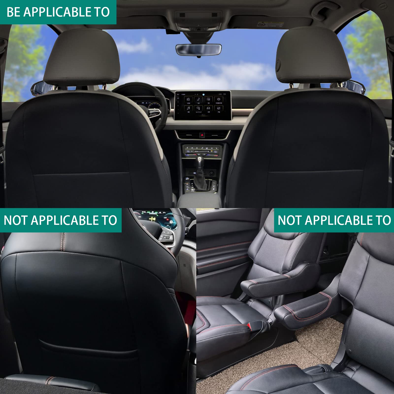 Car Storage Organizer Between Front Seats, Seat Back Net Bag, Net Pocket Handbag Holder, Barrier of Backseat Pet Kids, Driver St