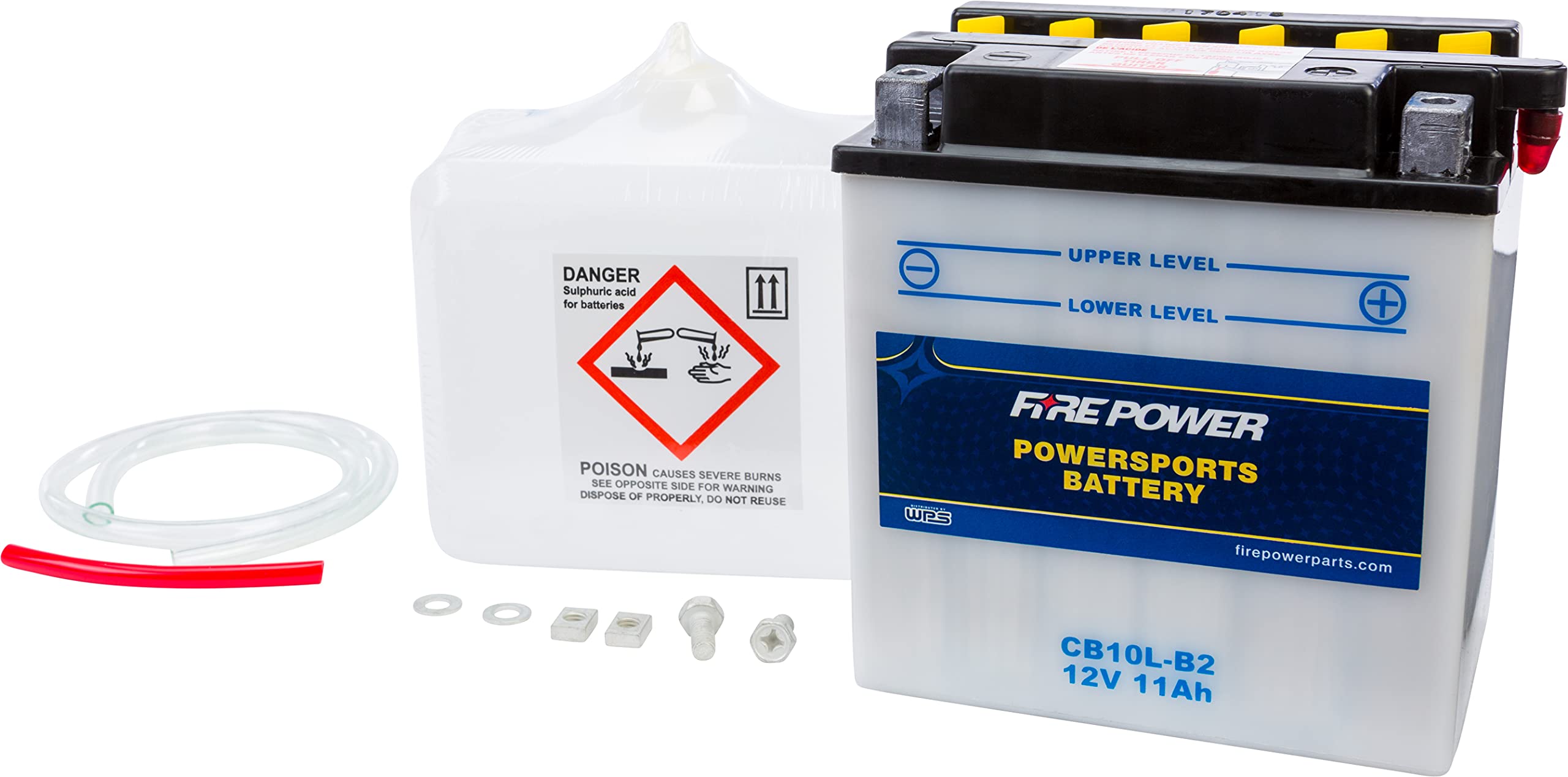 Fire Power CB10L-B2 Conventional 12V Heavy Duty Battery With Acid Pack