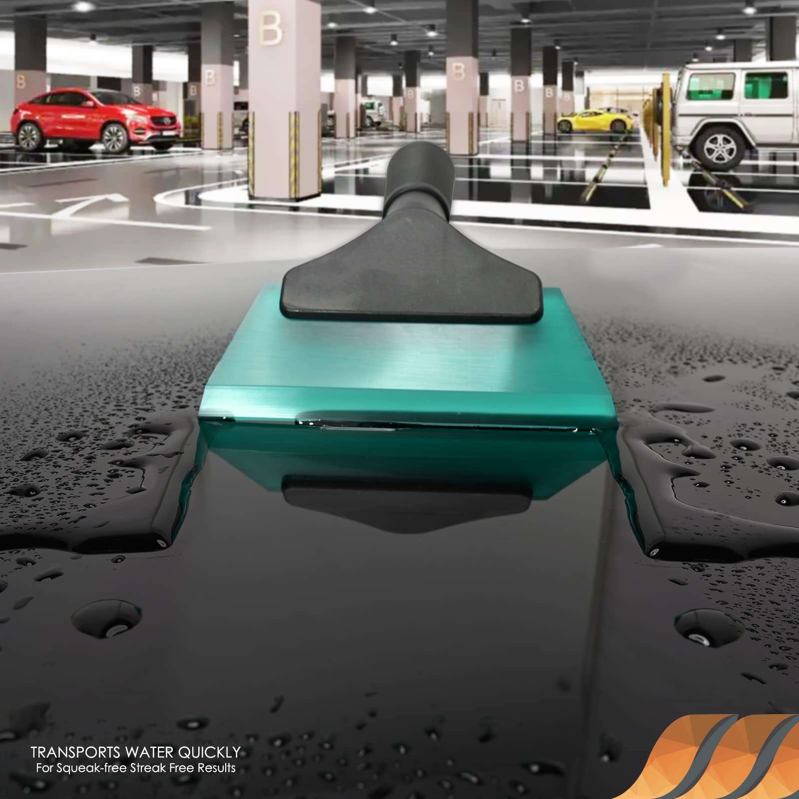 Ehdis Small Squeegee 5 Inch Rubber Window Tint Windshield Squeegee For Car, Glass, Mirror, Shower, Auto,Windows (Light Blue)