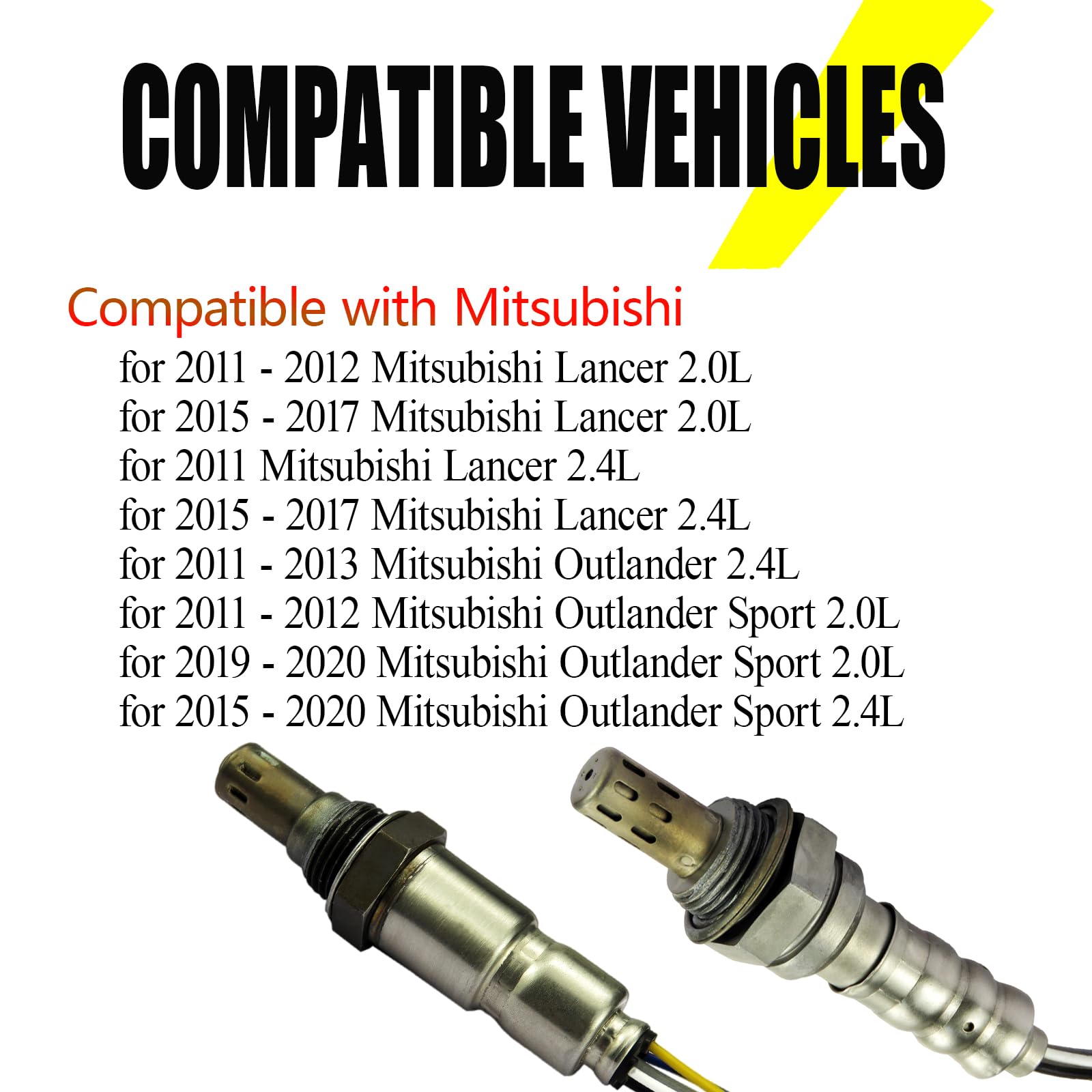MTKHMN Downstream and Upstream Oxygen O2 Sensor fit for 2011-2013, 2015-2020 Mitsubishi Outlander Lancer Outlander Sport, 2.0L 2