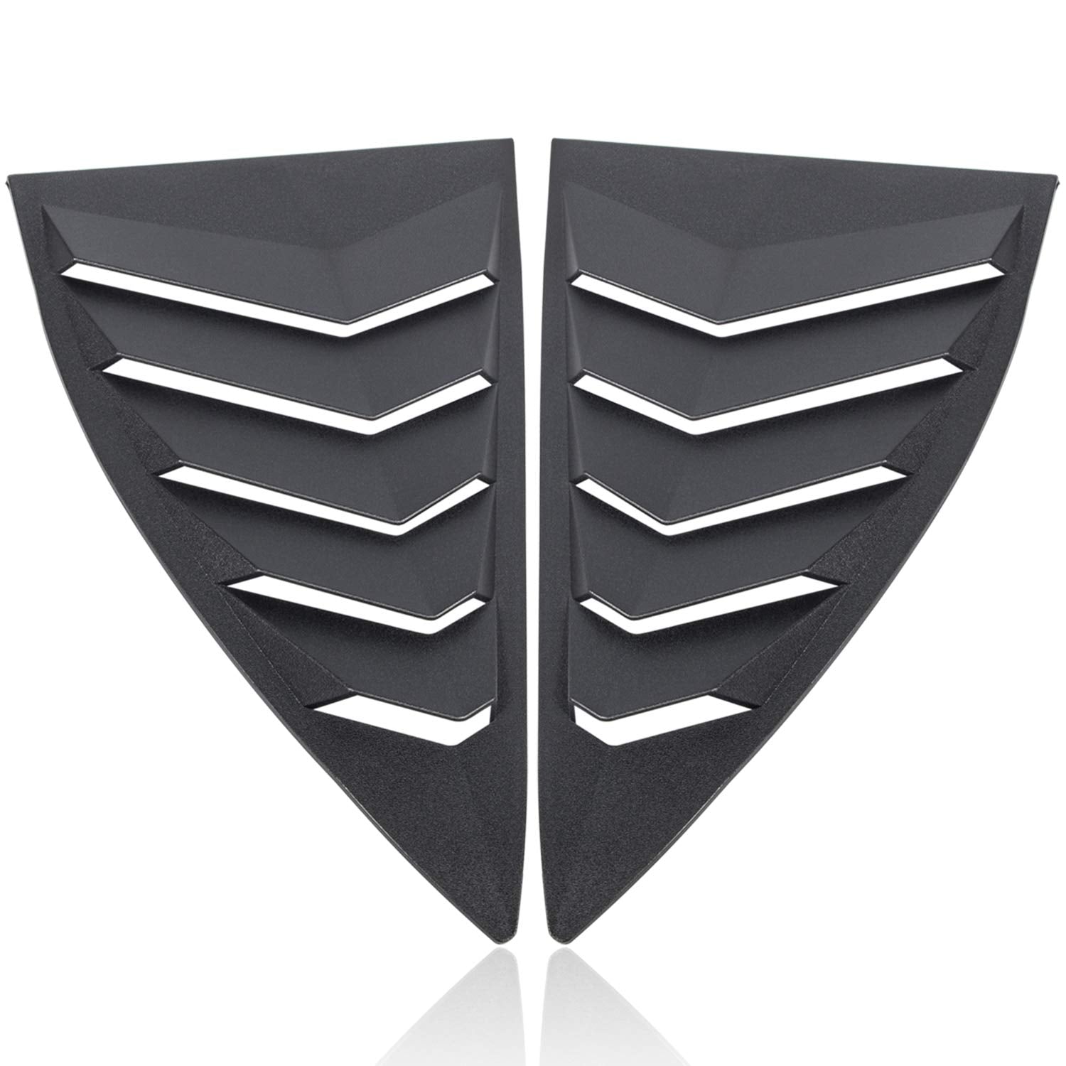 Cumart Side Window Louvers Windshield Sun Shade Cover Lambo Style Matte Black Compatible With Chevrolet Chevy Camaro 2010 2011 2