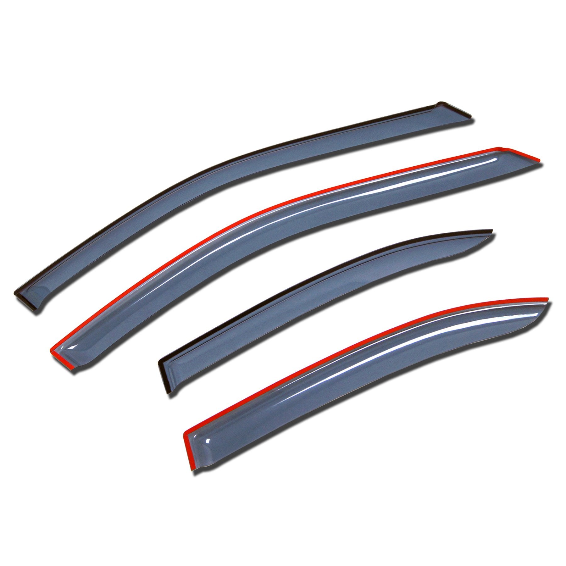 Tuningpros Outside Mount Window Vent Visors Rain Guards Compatible With Audi A4 1996-2001 | Side Window Wind Deflectors Rain Shi