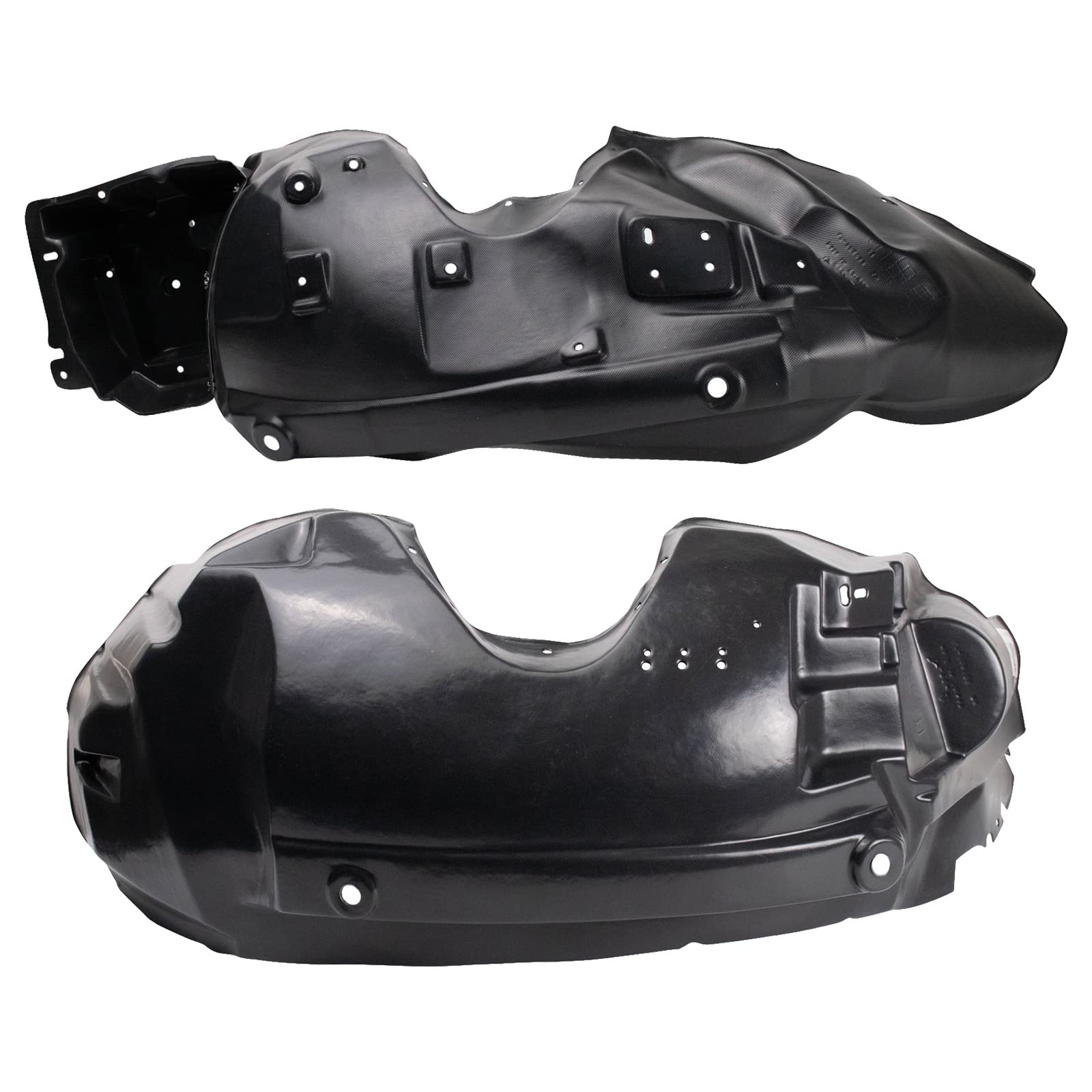 Trq Front Inner Fender Liner Set Compatible With 2003-2011 Ford Crown Victoria Mercury Grand Marquis 2003-2004 Marauder Fo124812