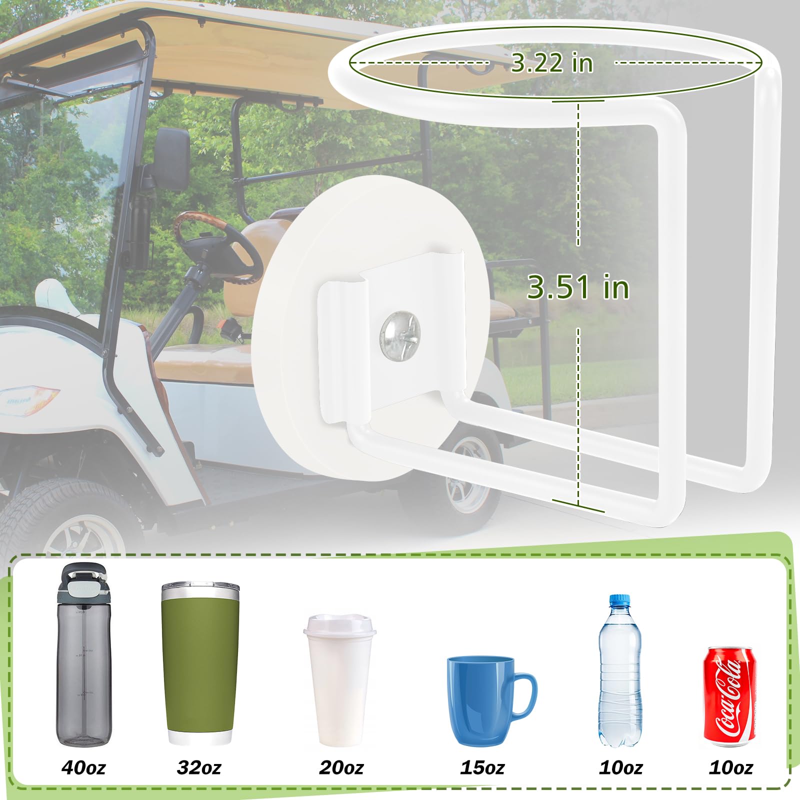 Magnetic Cup Holder, Durmmur Sus 304 Stainless Steel Magnetic Cup Caddy, Magnetic Drink Holder For Tractor Mower Truck School Bu