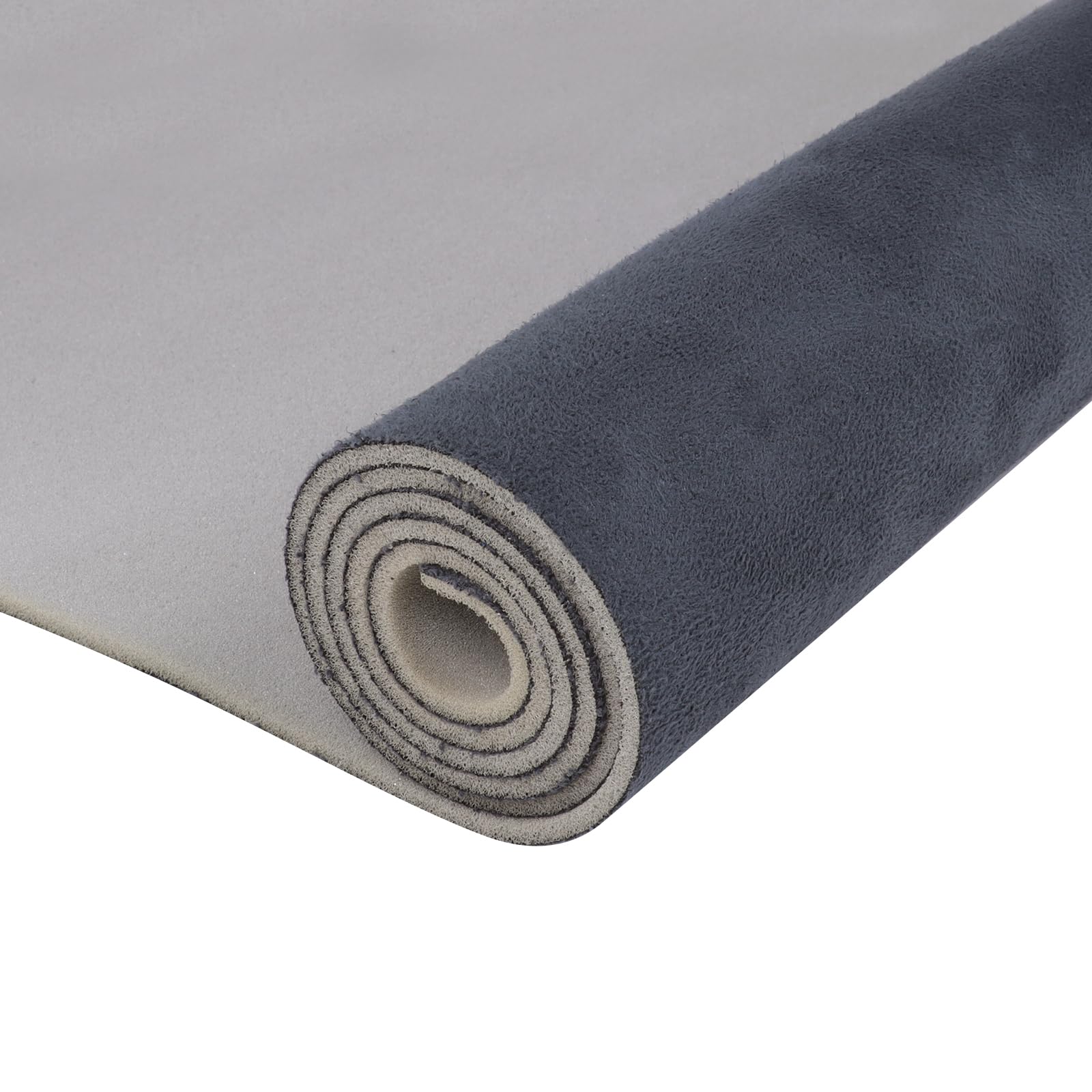 Car Elements Suede Headliner Fabric With Foam Backing 60'' W  36'' L Charcoal Auto Suede Headliner Material Car Roof Upholstery