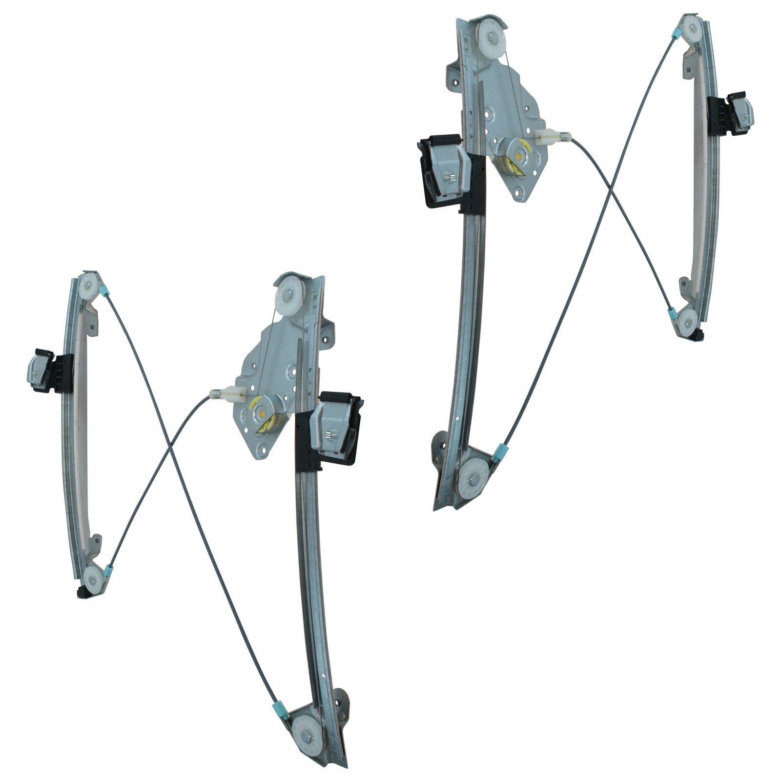 Trq Front Power Window Regulator Set Compatible With 2003-2007 Cadillac Cts