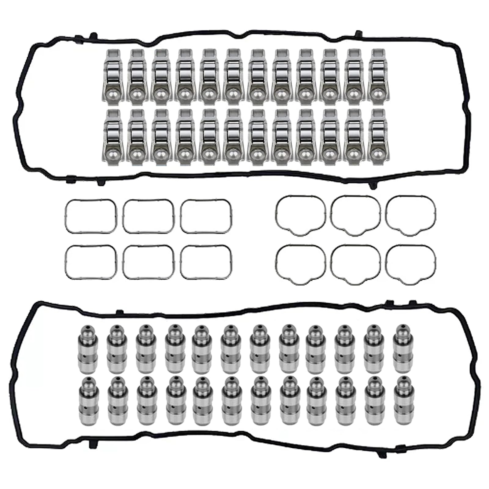 24x Rocker Arm Valve Lifter Gasket Kit 5184296AH 5184332AA Replacement for 2011-2016 Jeep Grand Cherokee Dodge Ram 1500 Chrysler